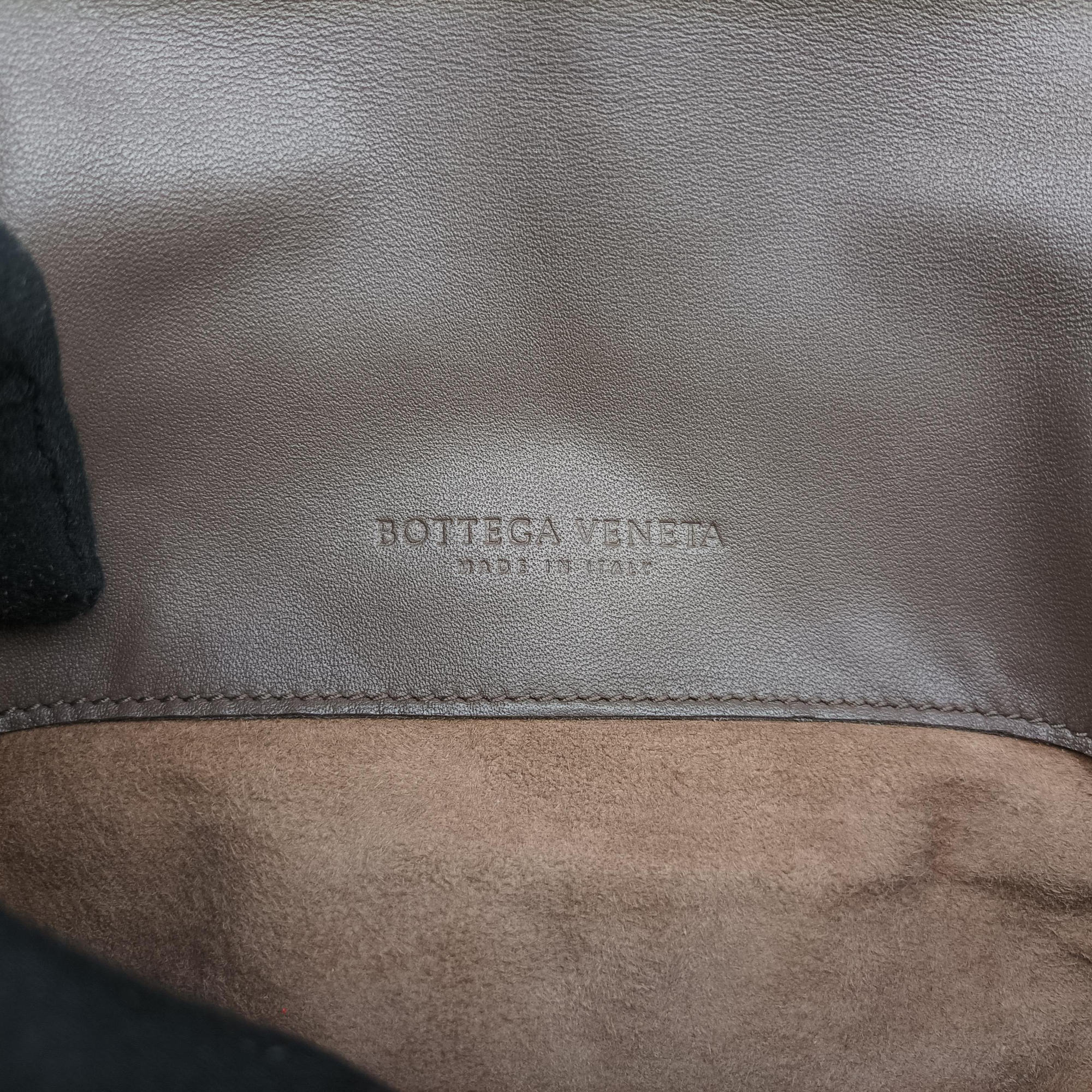 Pre-owned Bottega Veneta Luna Intrecciato Brown lambskin  shoulderbag | stylenewstar