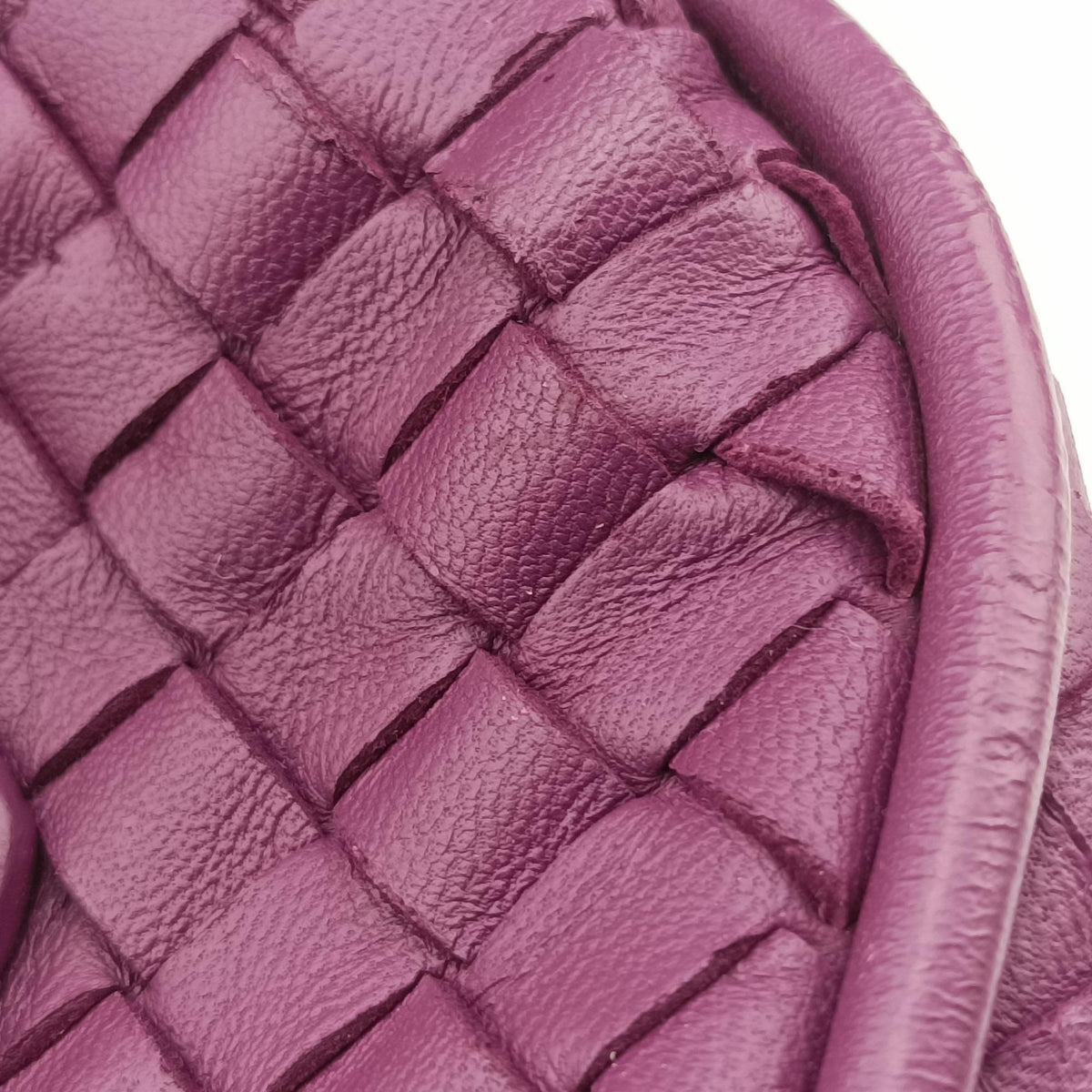 Pre-owned Bottega Veneta Intrecciato Purple lambskin  shoulderbag | stylenewstar
