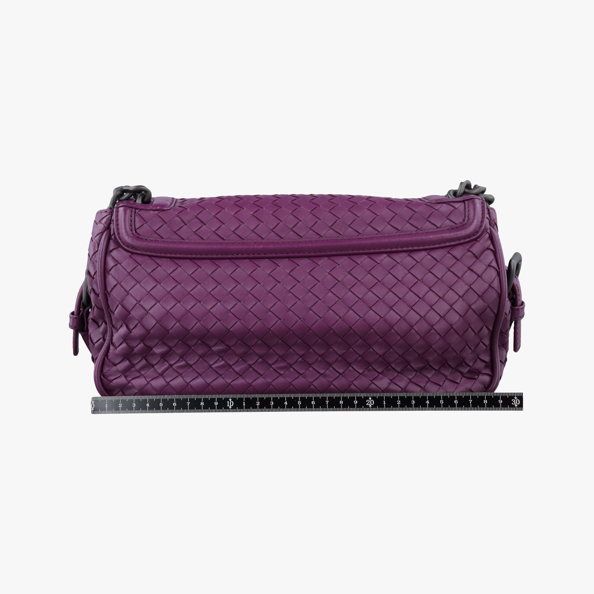 Pre-owned Bottega Veneta Intrecciato Purple lambskin  shoulderbag | stylenewstar