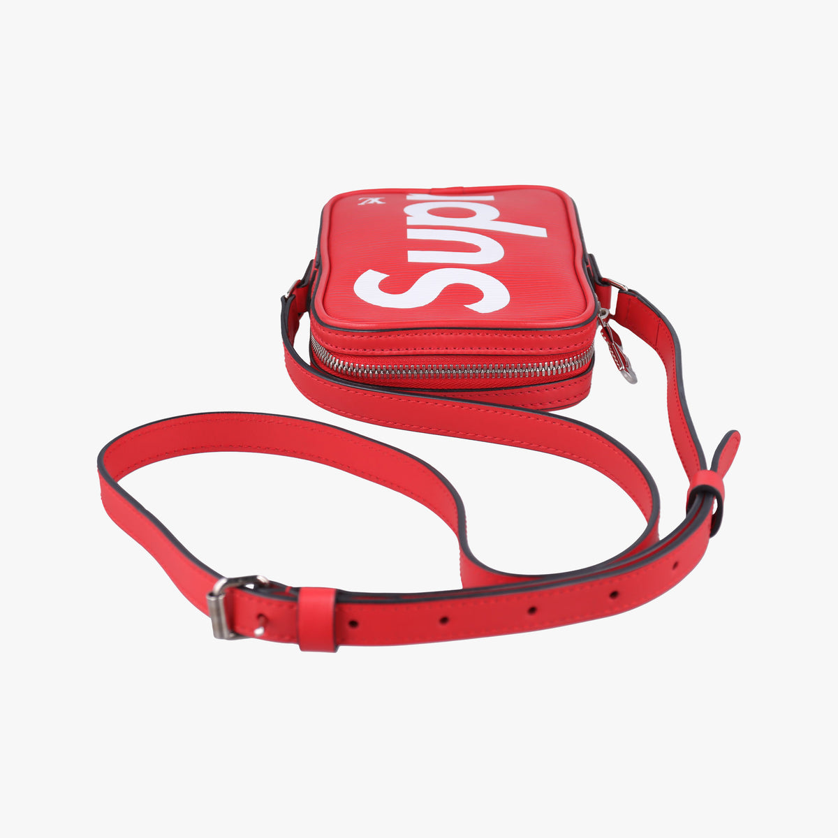 Secondhand Louis Vuitton Danube PPM Supreme Collaboration ROUGE×white Epi M53434 shoulderbag | stylenewstar