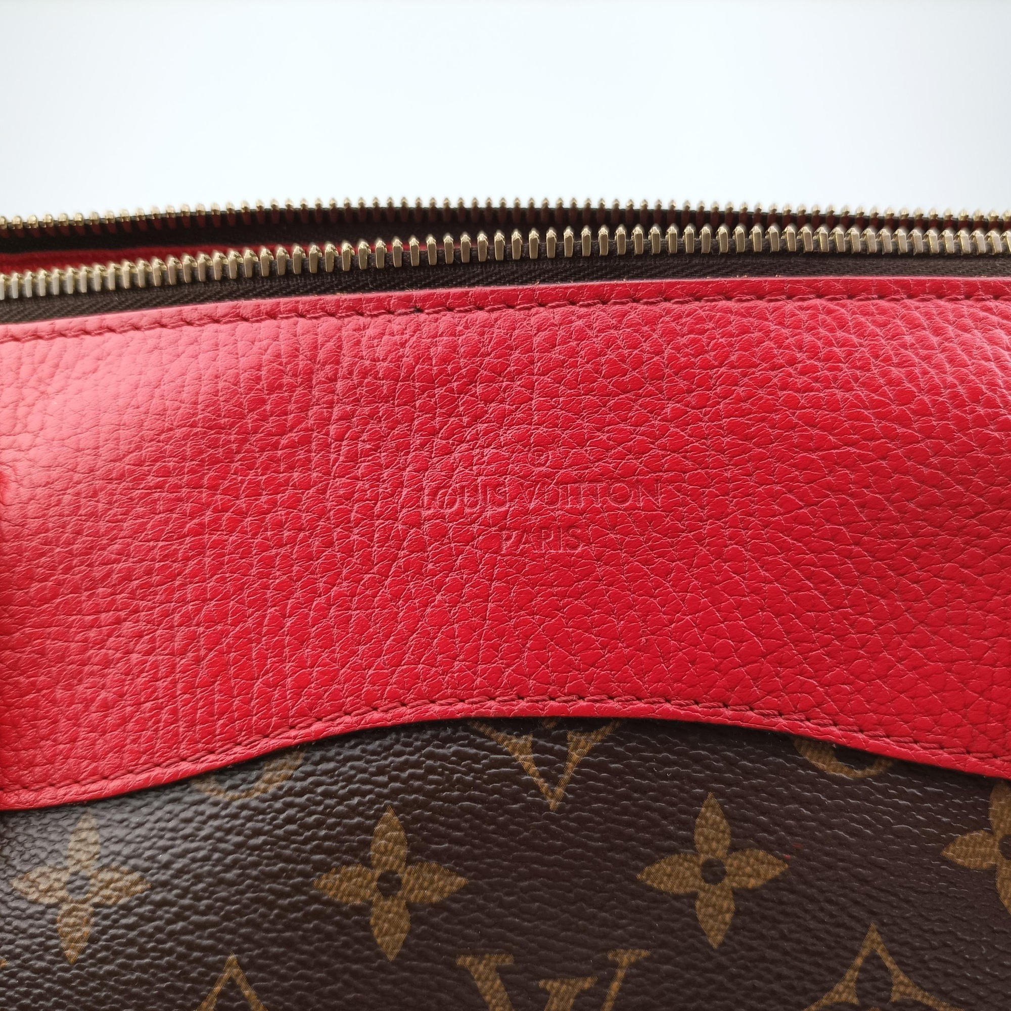 Pre-owned Louis Vuitton ESTRELA brown×COQUELICOT Monogram Canvas×calf leather M51193 shoulderbag | stylenewstar