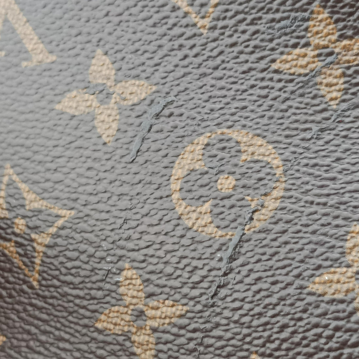 Pre-owned Louis Vuitton ESTRELA brown×COQUELICOT Monogram Canvas×calf leather M51193 shoulderbag | stylenewstar