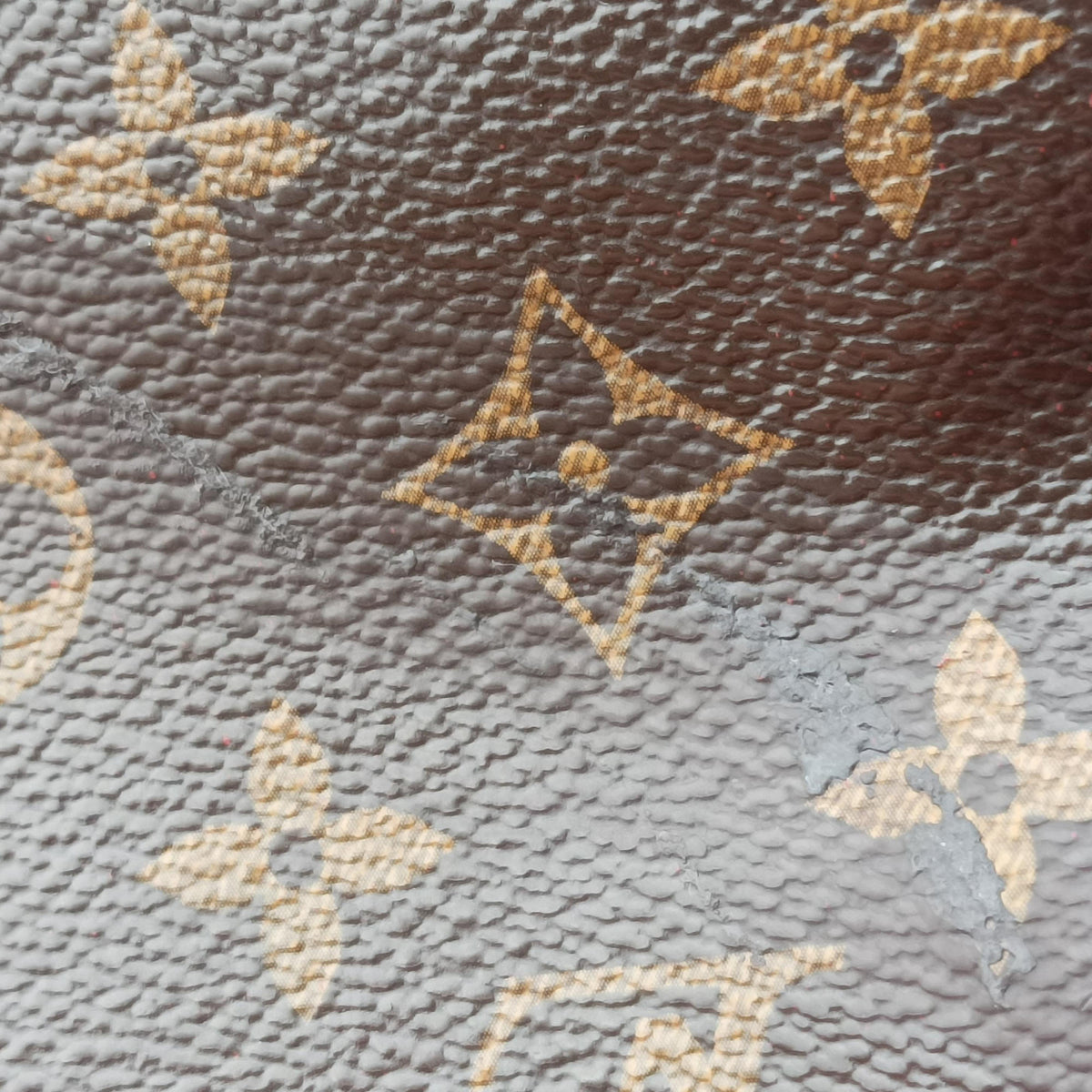 Pre-owned Louis Vuitton ESTRELA brown×COQUELICOT Monogram Canvas×calf leather M51193 shoulderbag | stylenewstar