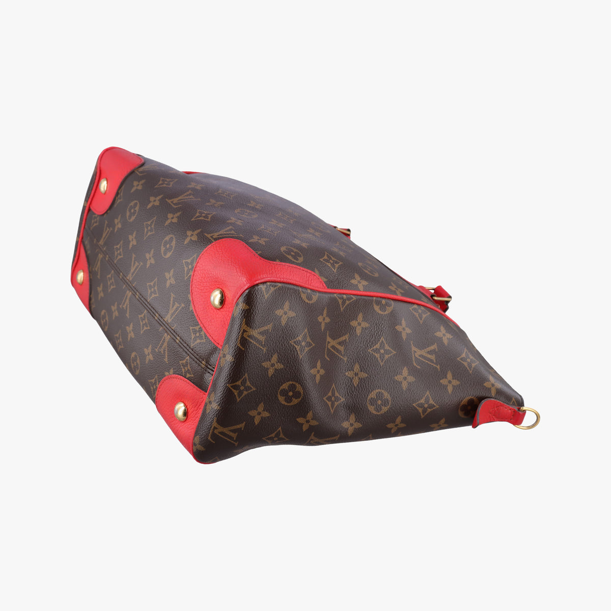 Pre-owned Louis Vuitton ESTRELA brown×COQUELICOT Monogram Canvas×calf leather M51193 shoulderbag | stylenewstar