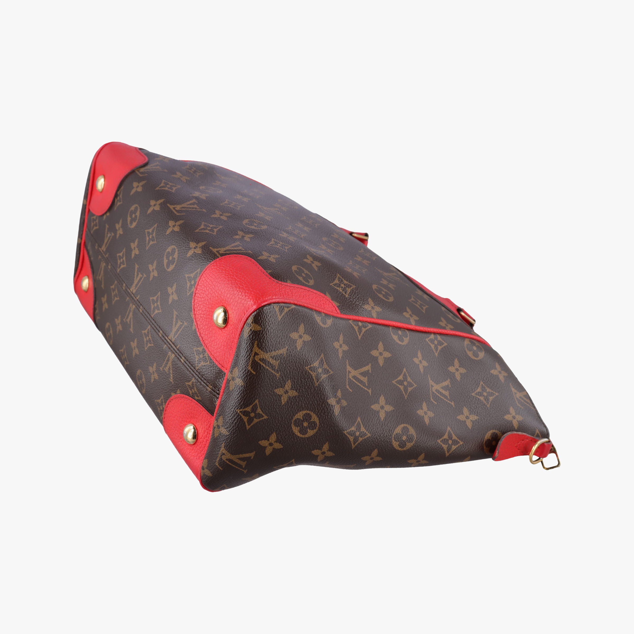 Pre-owned Louis Vuitton ESTRELA brown×COQUELICOT Monogram Canvas×calf leather M51193 shoulderbag | stylenewstar