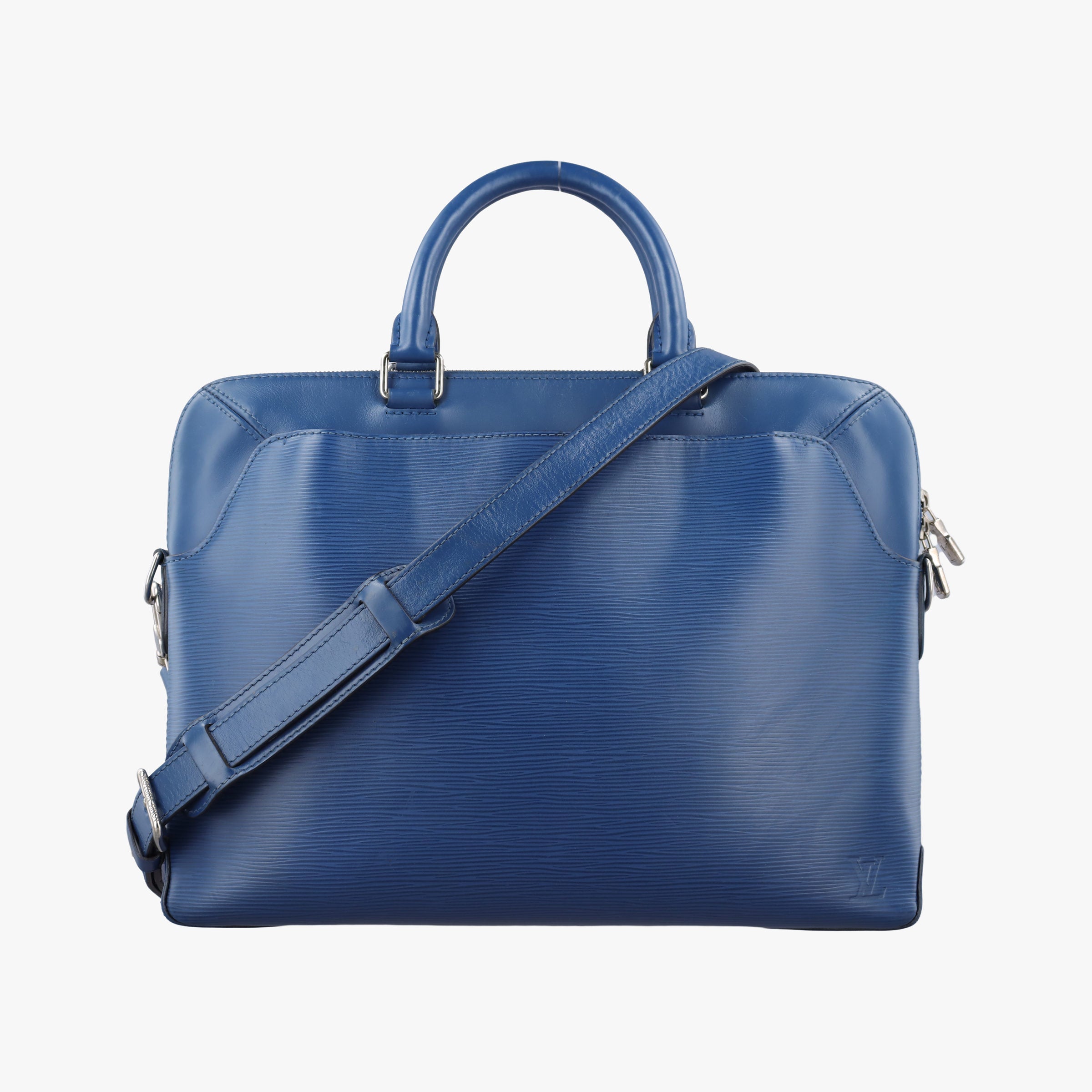 Pre-owned Louis Vuitton Oliver Briefcase Blue Oxford Epi M51691 shoulderbag | stylenewstar