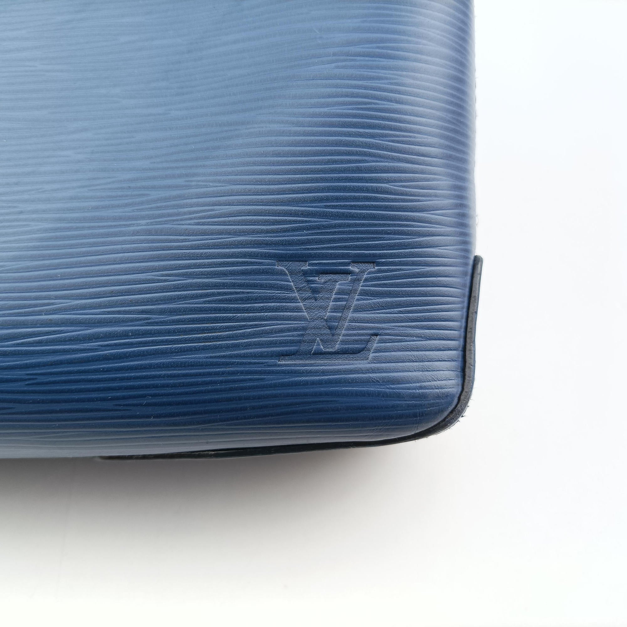 Pre-owned Louis Vuitton Oliver Briefcase Blue Oxford Epi M51691 shoulderbag | stylenewstar
