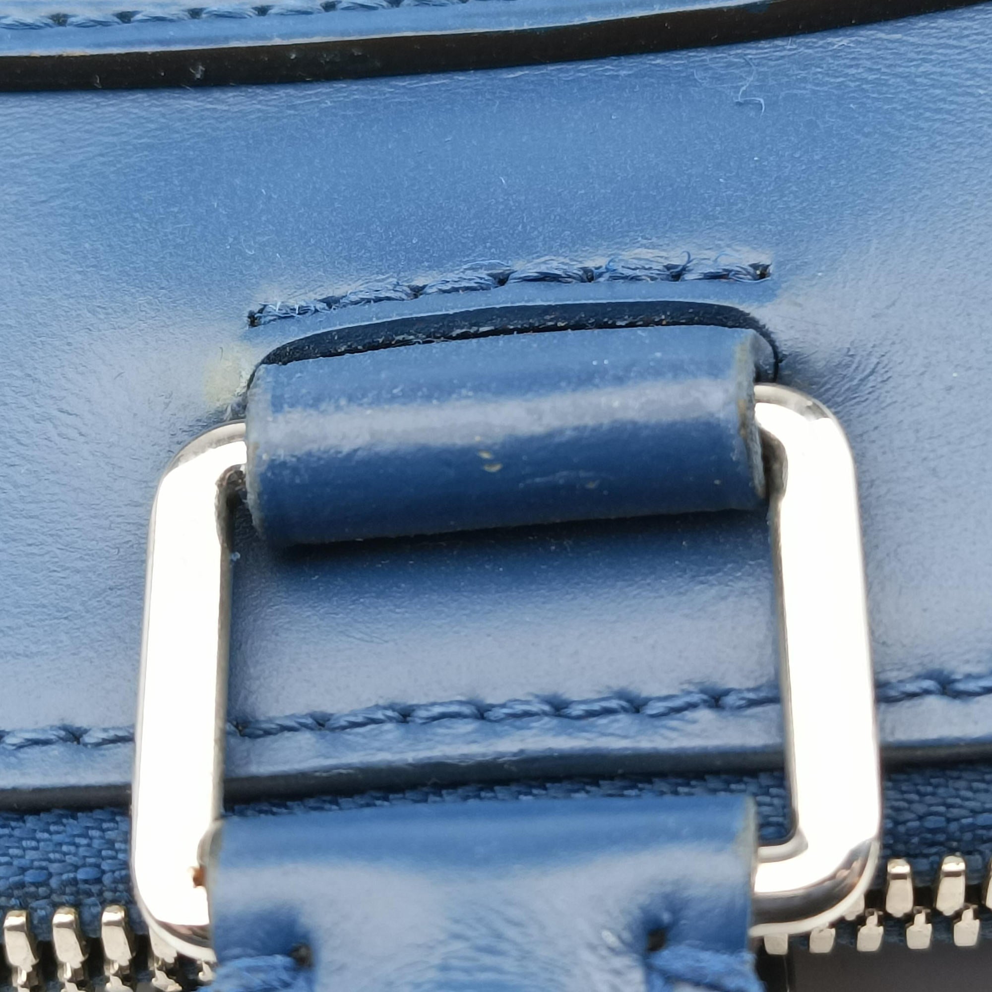 Pre-owned Louis Vuitton Oliver Briefcase Blue Oxford Epi M51691 shoulderbag | stylenewstar