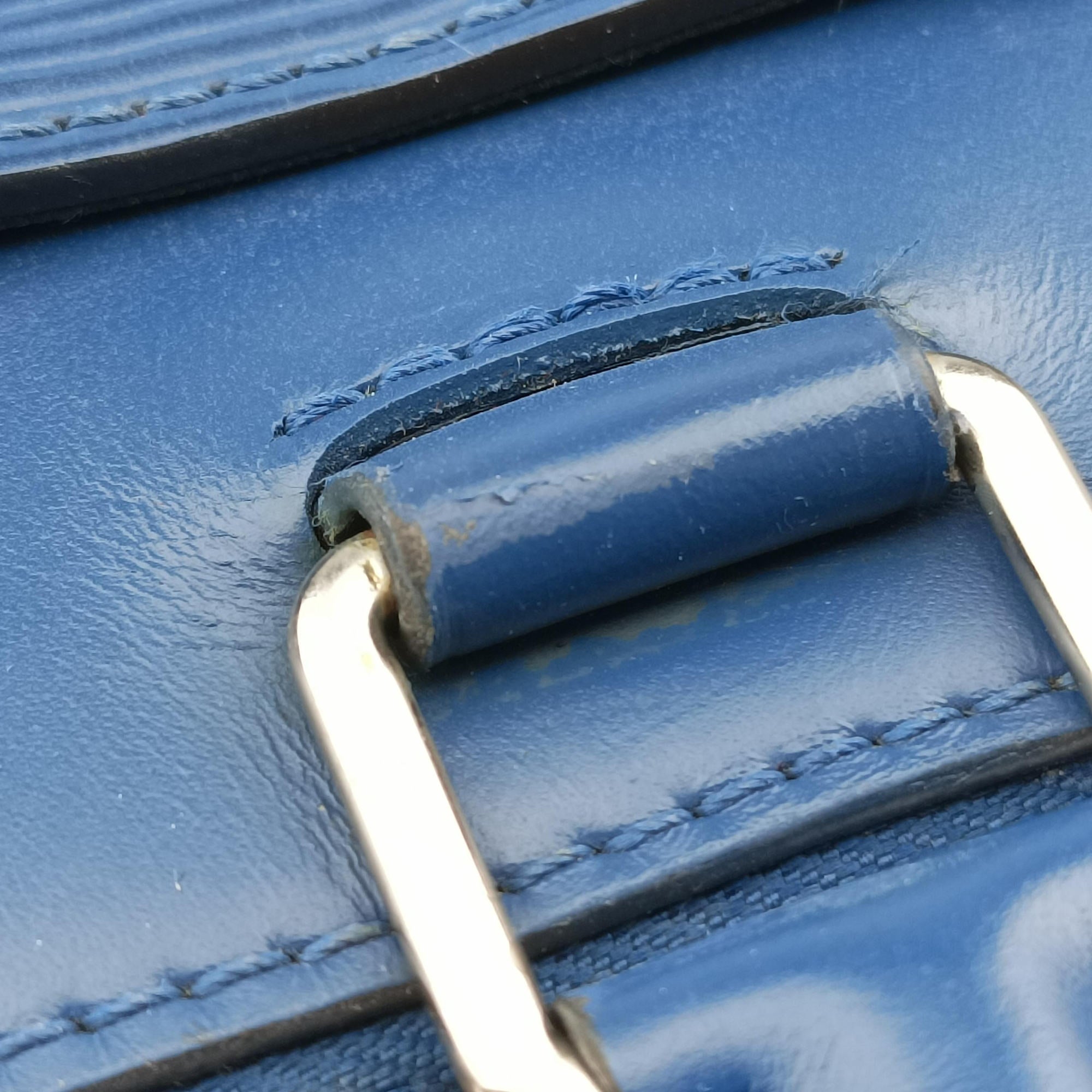 Pre-owned Louis Vuitton Oliver Briefcase Blue Oxford Epi M51691 shoulderbag | stylenewstar