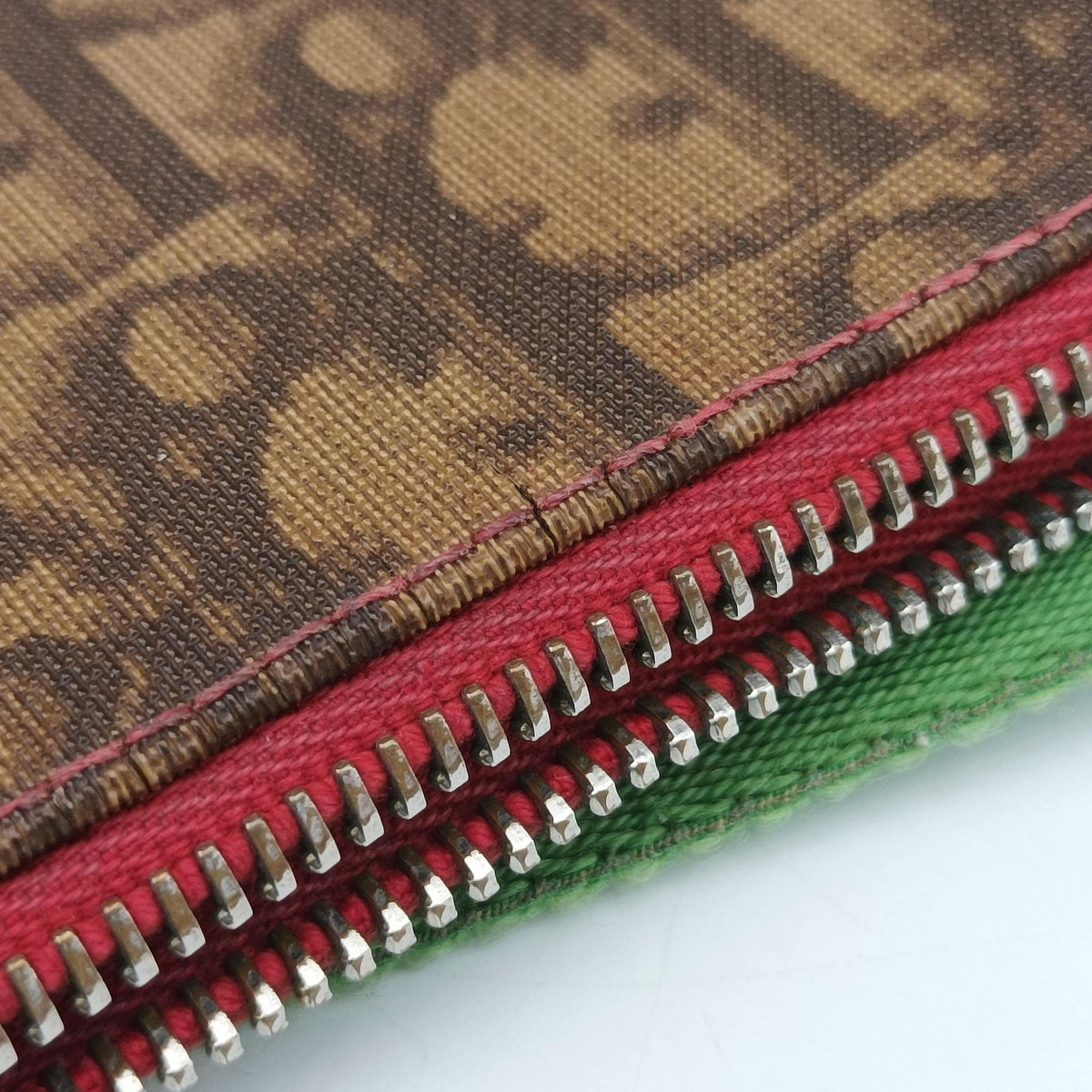 Pre-owned Christian Dior Rasta Trotter Messenger beige×Multicolour PVC coated canvas  shoulderbag | stylenewstar