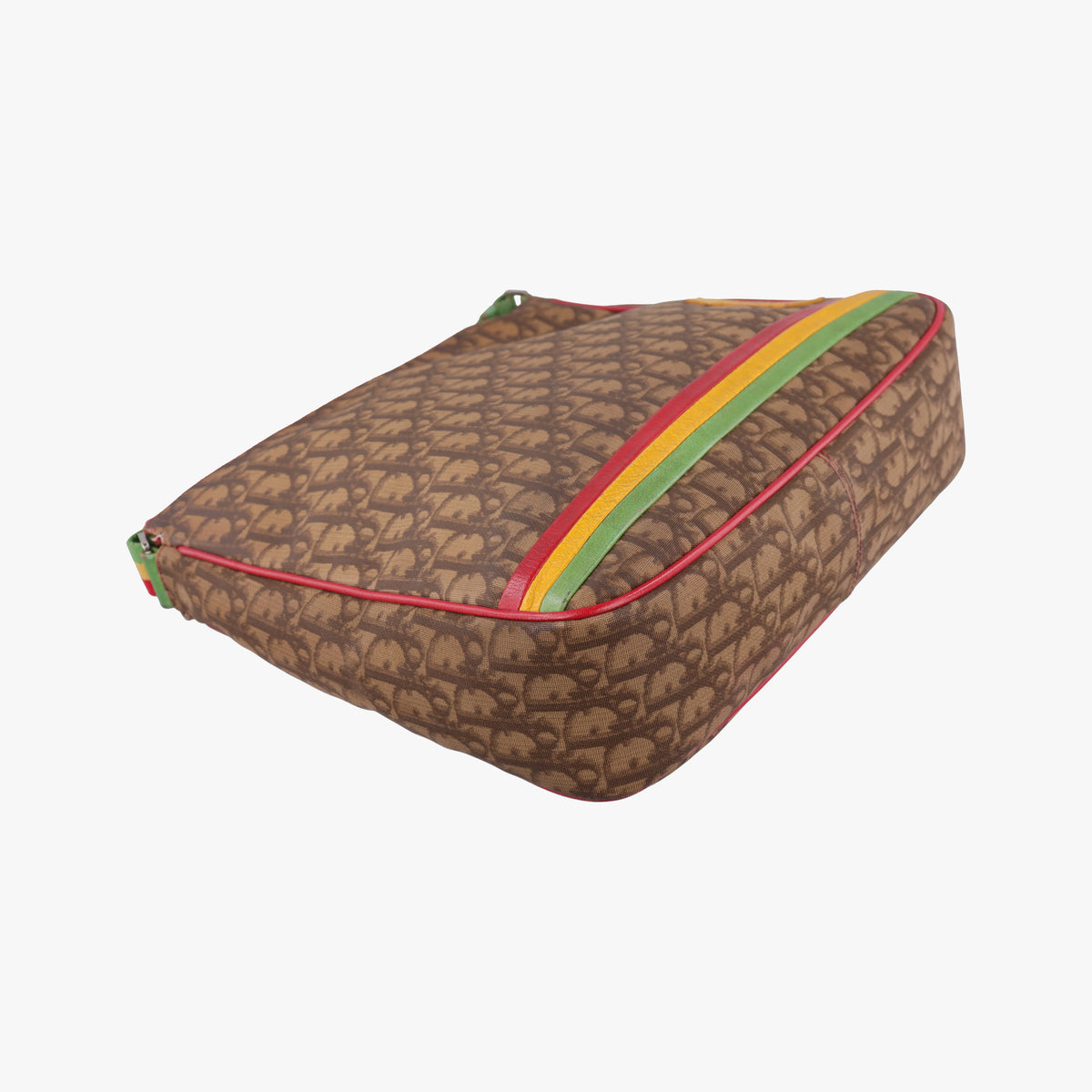 Pre-owned Christian Dior Rasta Trotter Messenger beige×Multicolour PVC coated canvas  shoulderbag | stylenewstar