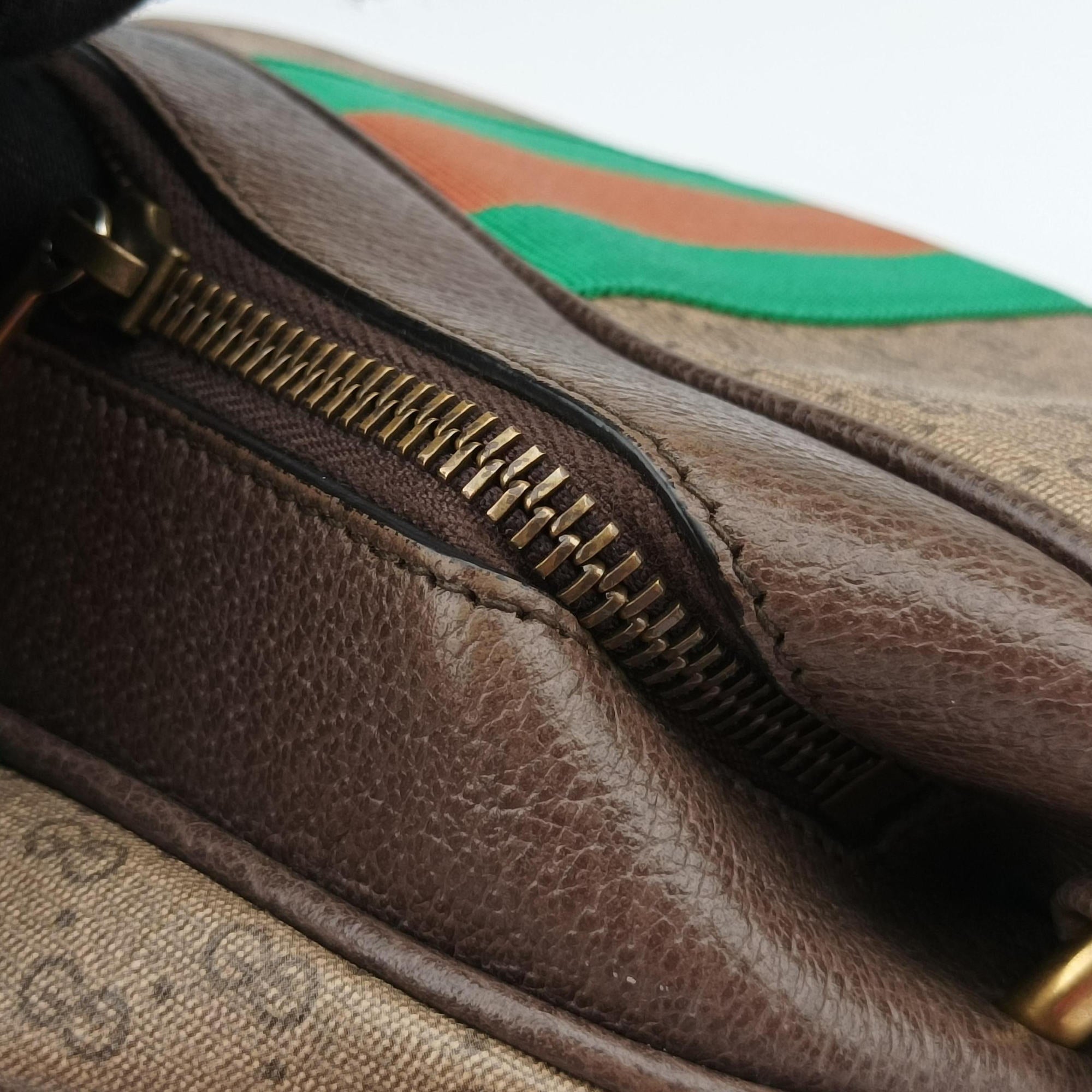 Pre-owned Gucci New Candy Brown PVC coated canvas 564582 shoulderbag | stylenewstar
