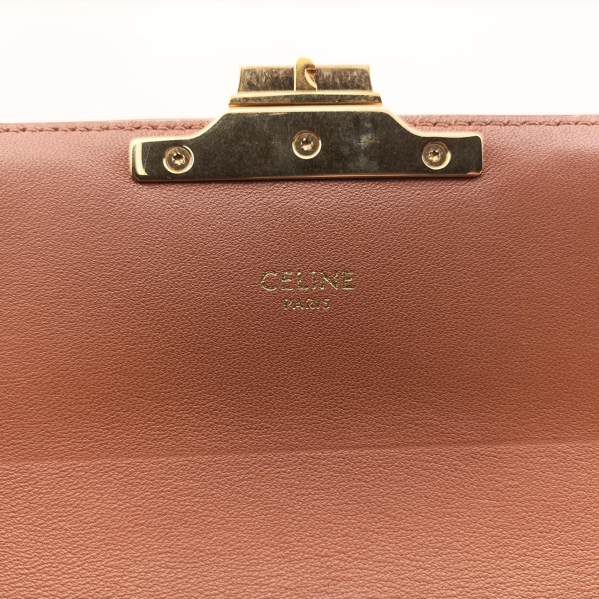 Vintage Celine Teen Triomphe White PVC coated canvas  shoulderbag | stylenewstar