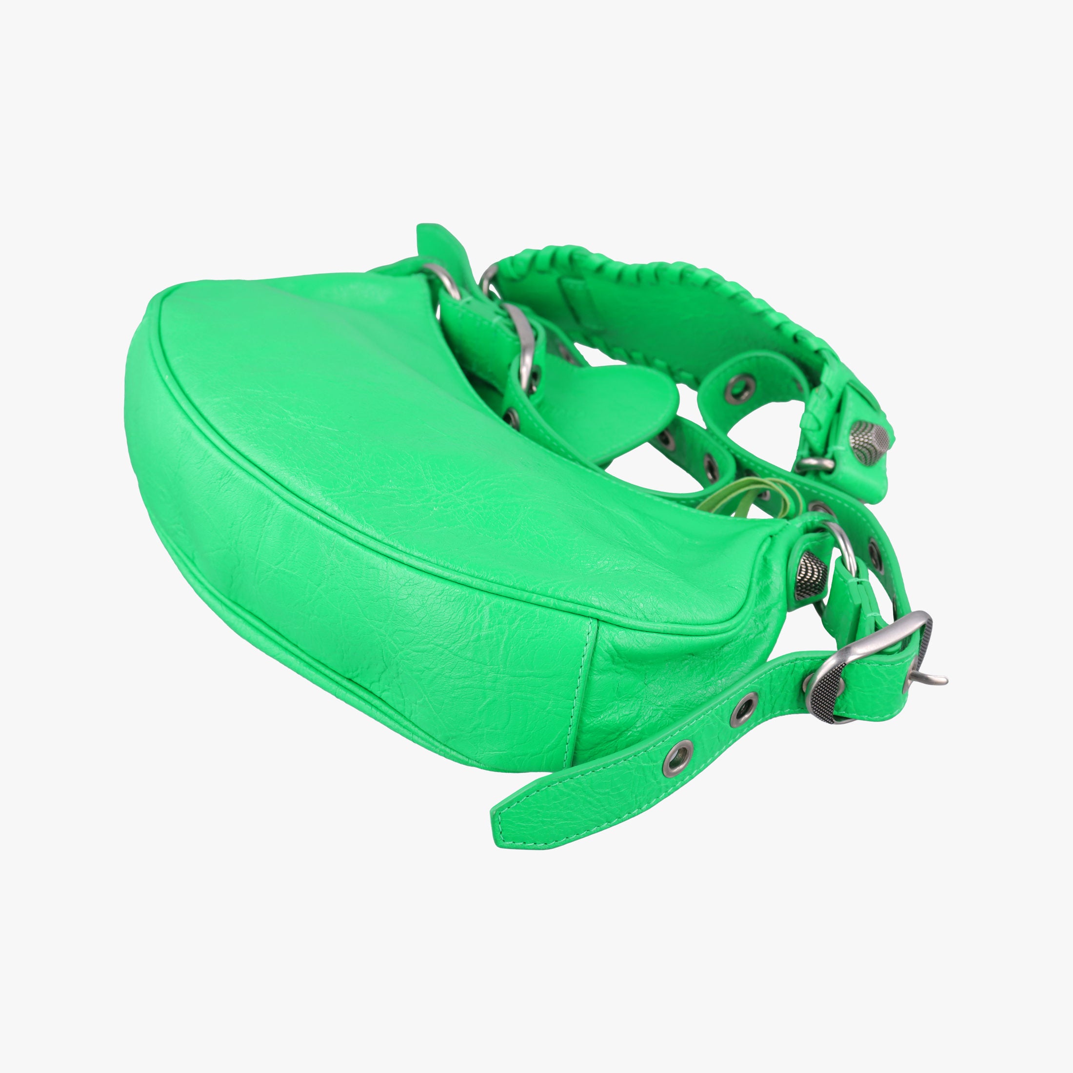 Pre-owned Balenciaga Le Cagole Green lambskin  shoulderbag | stylenewstar