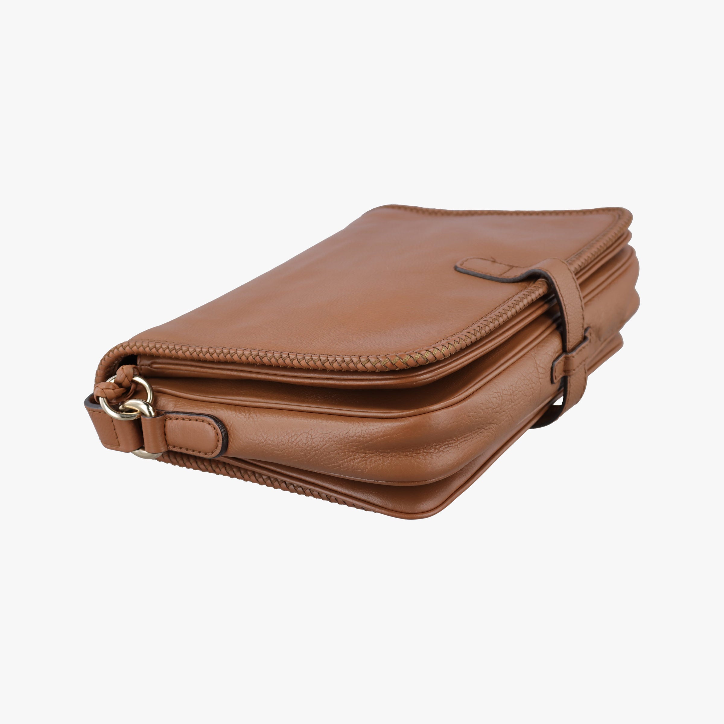Pre-owned Gucci Marrakech Messenger Brown leather 257024 shoulderbag | stylenewstar