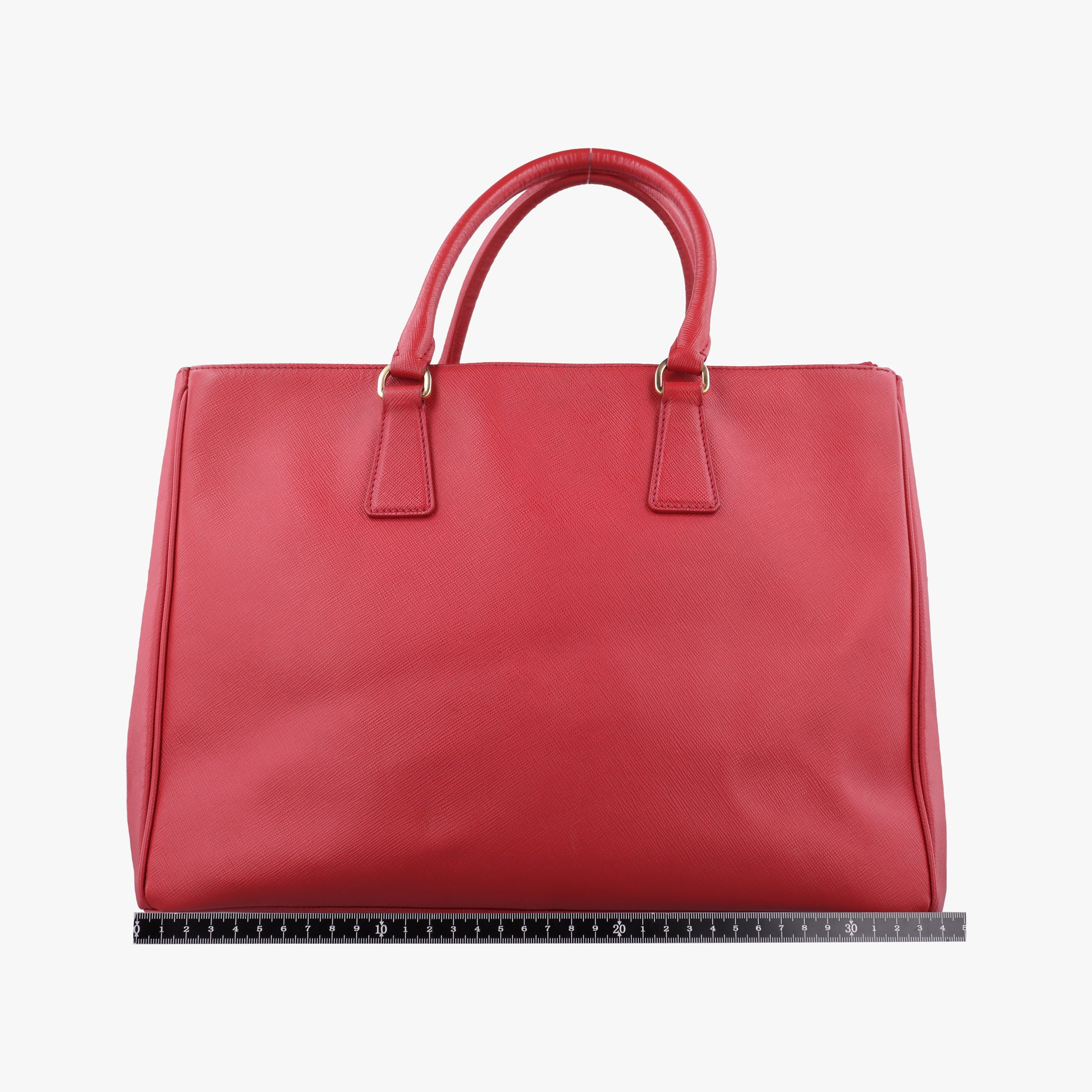 Pre-owned Prada Galleria Red SAFFIANO Leather BN1786 handbag | stylenewstar