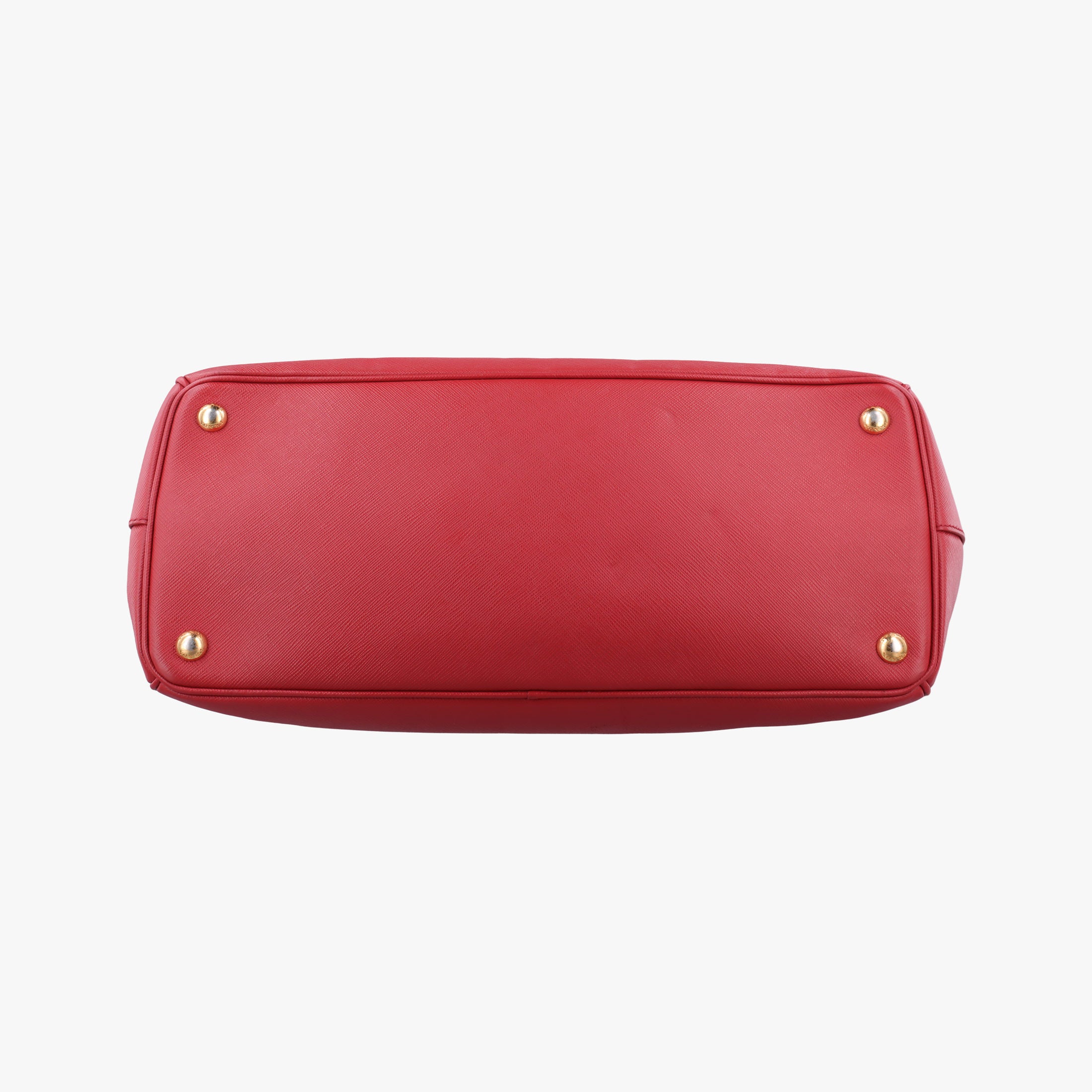 Pre-owned Prada Galleria Red SAFFIANO Leather BN1786 handbag | stylenewstar