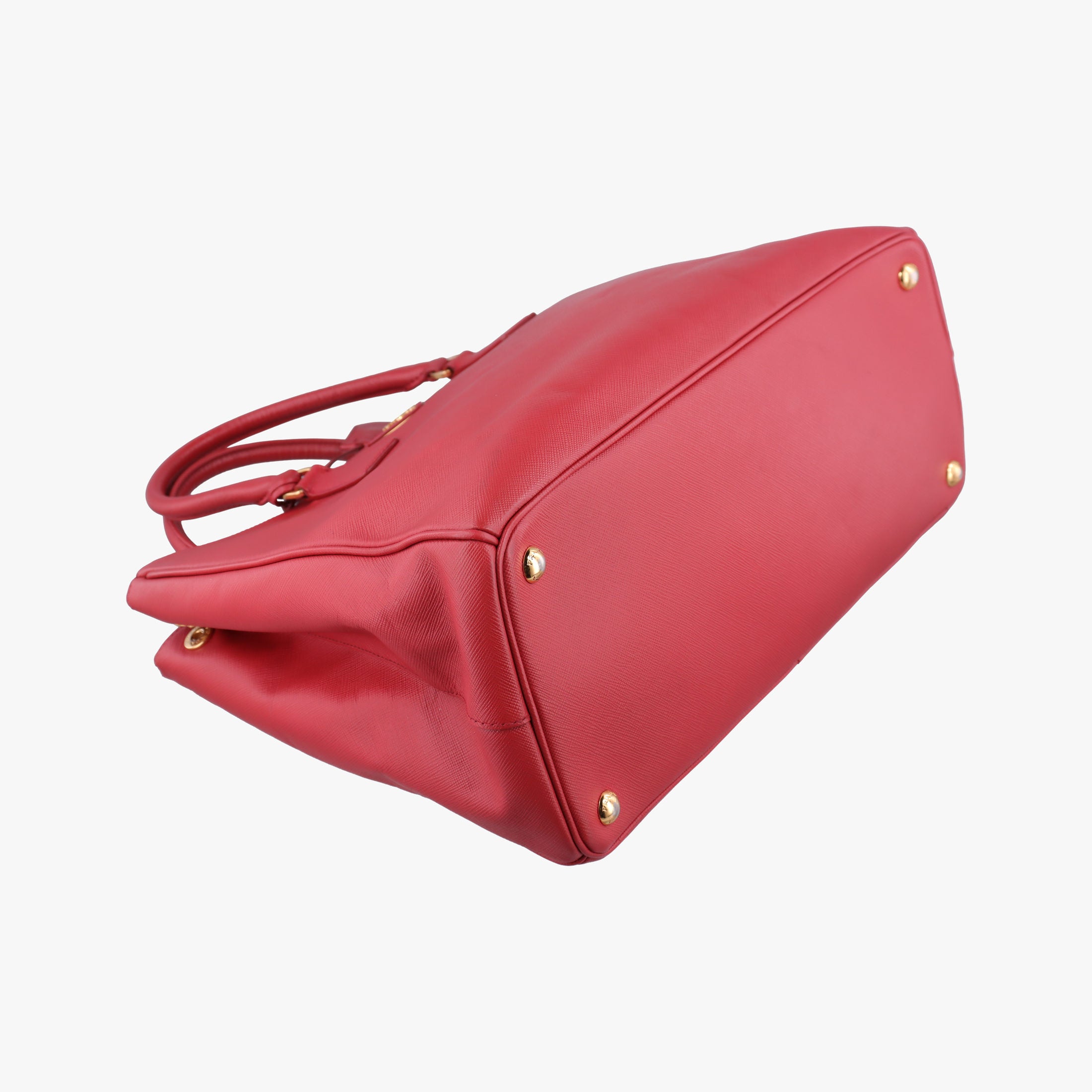 Pre-owned Prada Galleria Red SAFFIANO Leather BN1786 handbag | stylenewstar