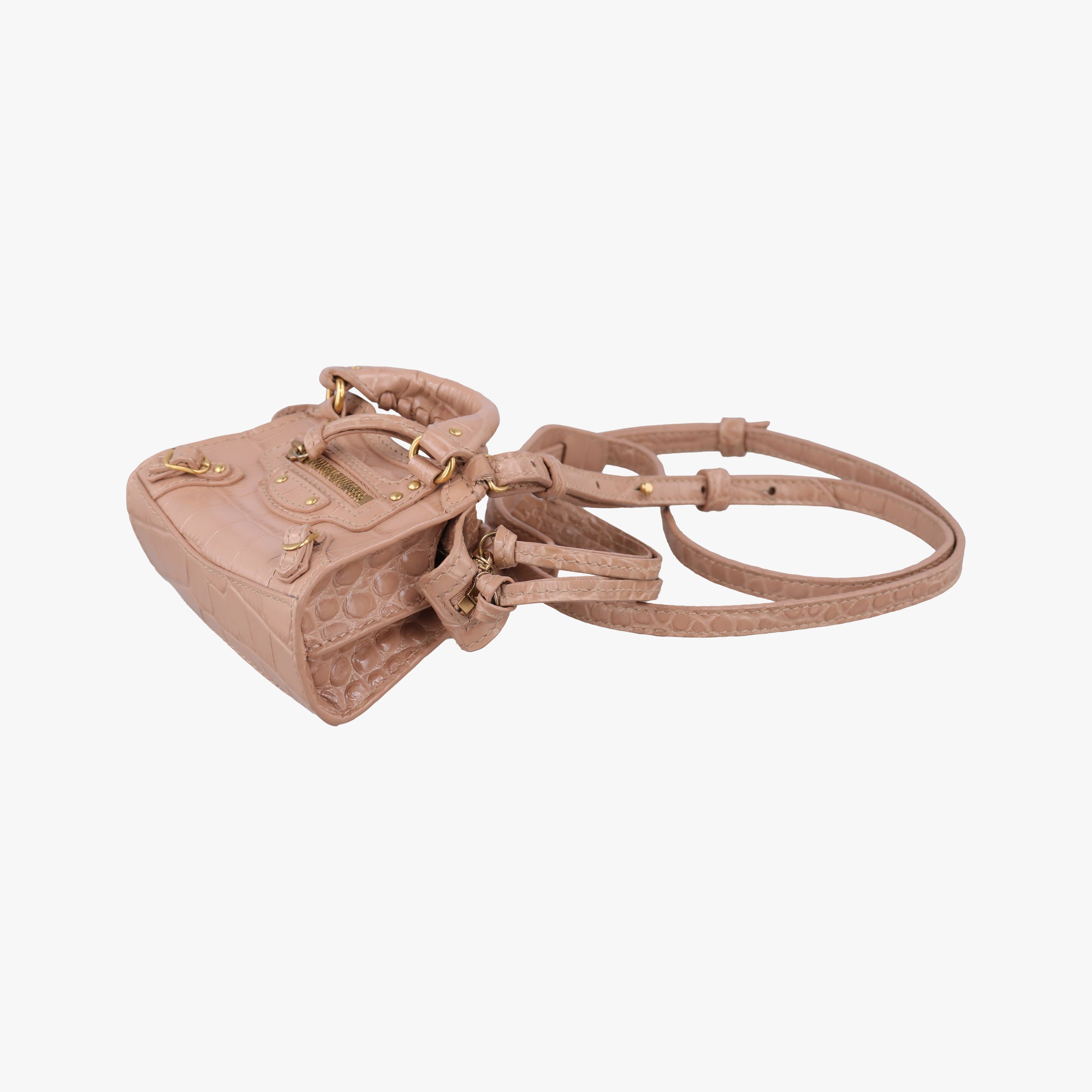 Pre-owned Balenciaga Neo Classic City nano Pink Leather  shoulderbag | stylenewstar