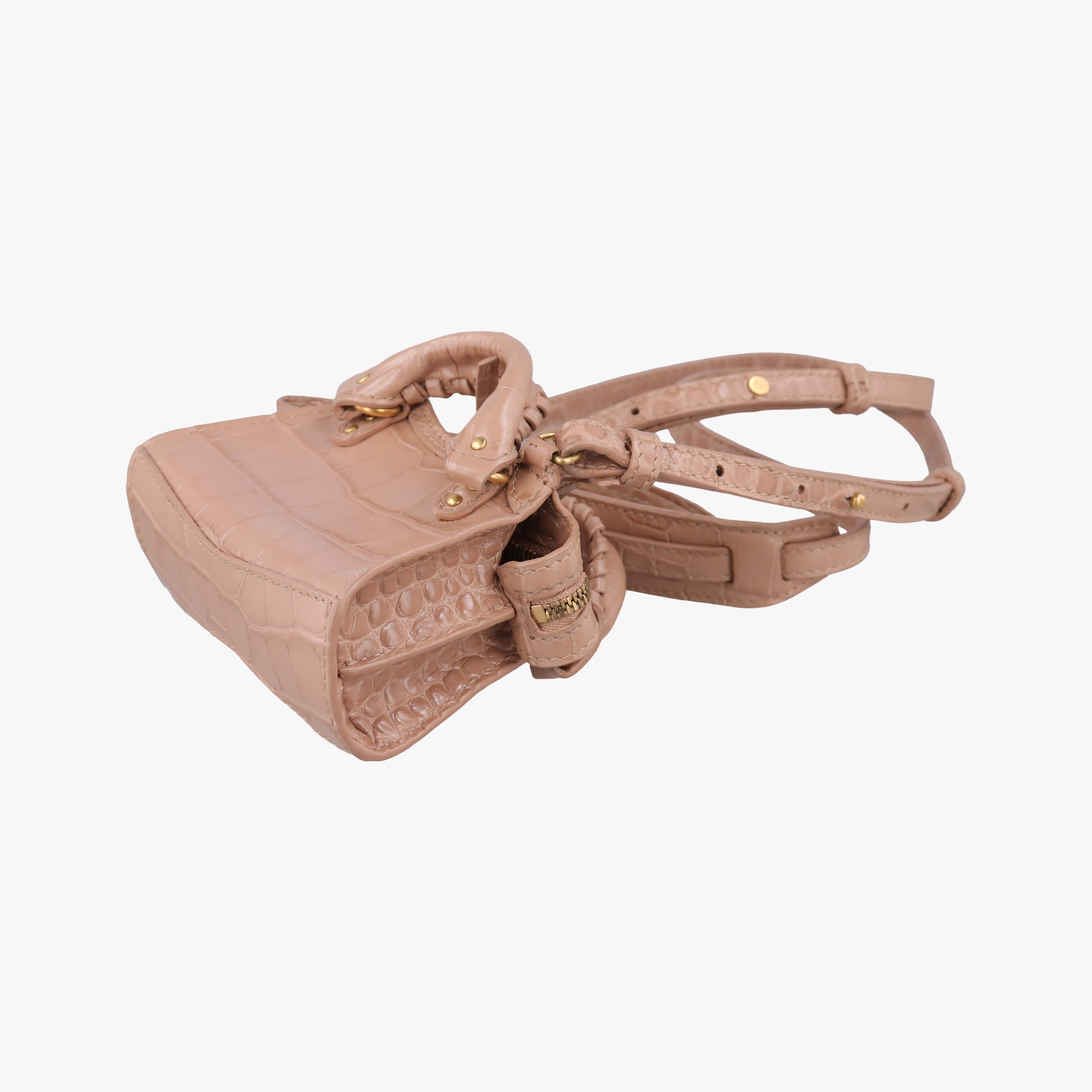 Pre-owned Balenciaga Neo Classic City nano Pink Leather  shoulderbag | stylenewstar