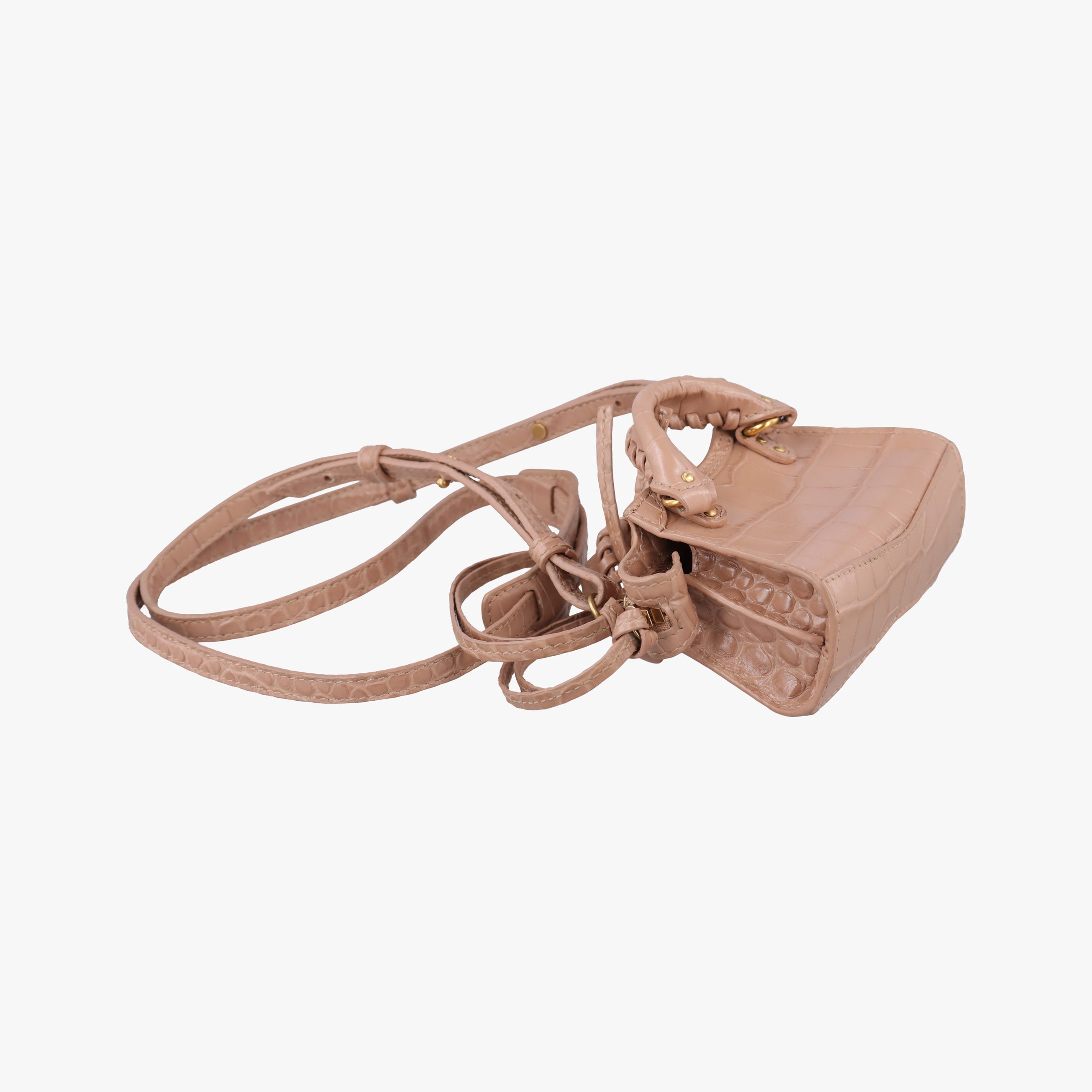 Pre-owned Balenciaga Neo Classic City nano Pink Leather  shoulderbag | stylenewstar