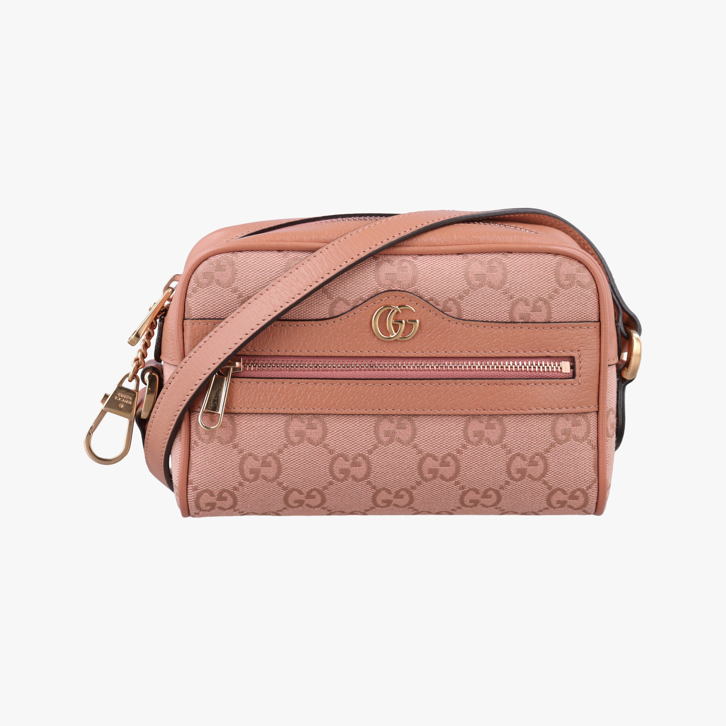 Vintage Gucci OPHIDIA Pink canvas×leather 574493 shoulderbag | stylenewstar