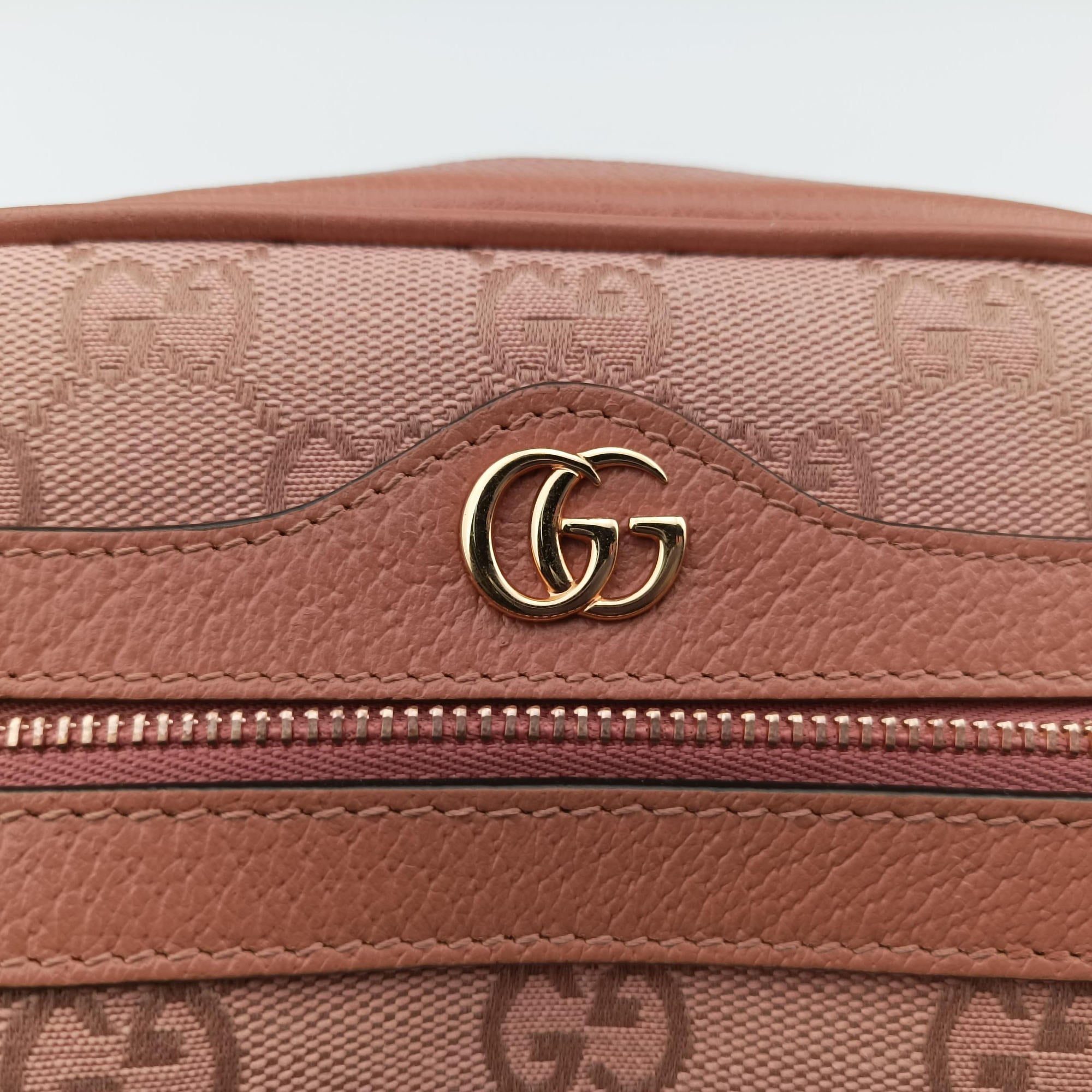 Vintage Gucci OPHIDIA Pink canvas×leather 574493 shoulderbag | stylenewstar