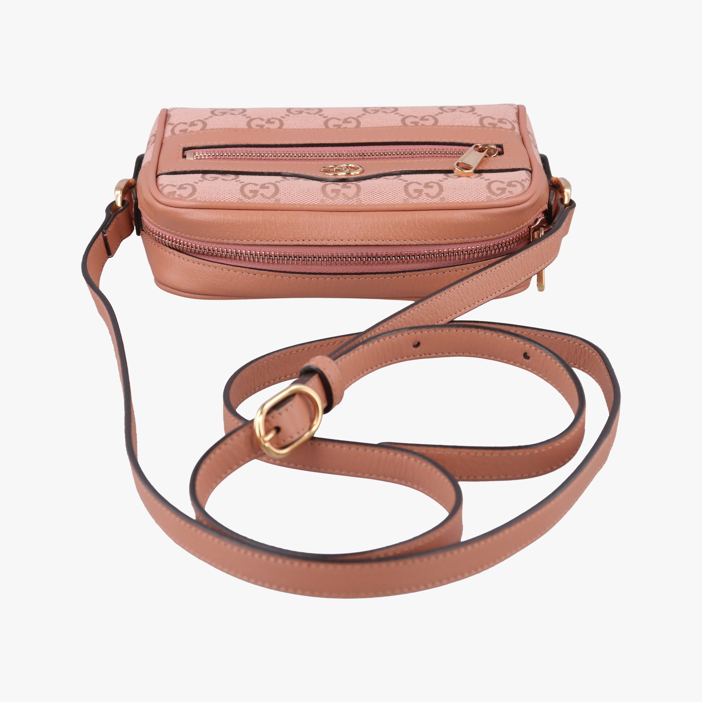Vintage Gucci OPHIDIA Pink canvas×leather 574493 shoulderbag | stylenewstar