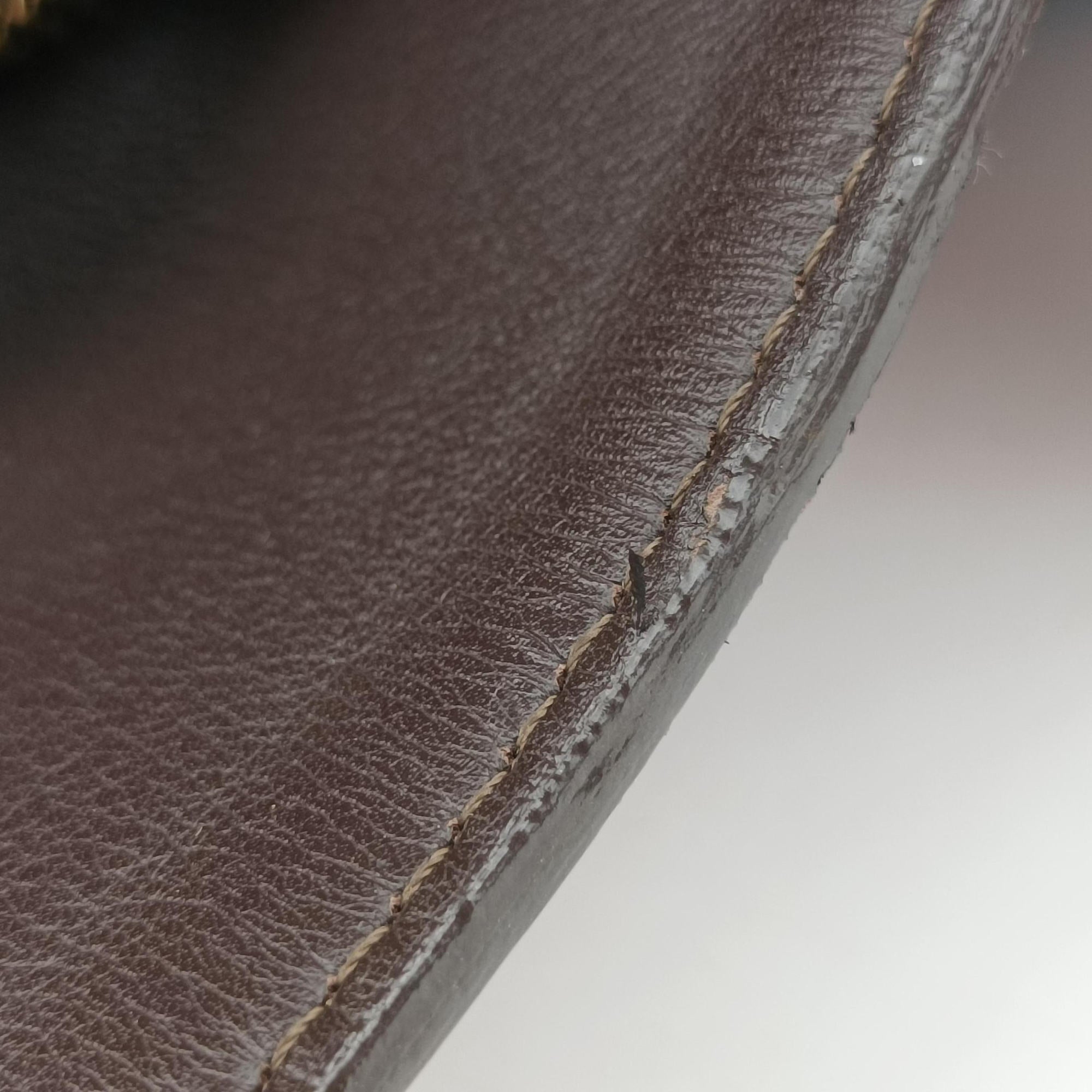 Pre-owned Louis Vuitton Collection Trapezio Pink×Brown leather M97086 shoulderbag | stylenewstar