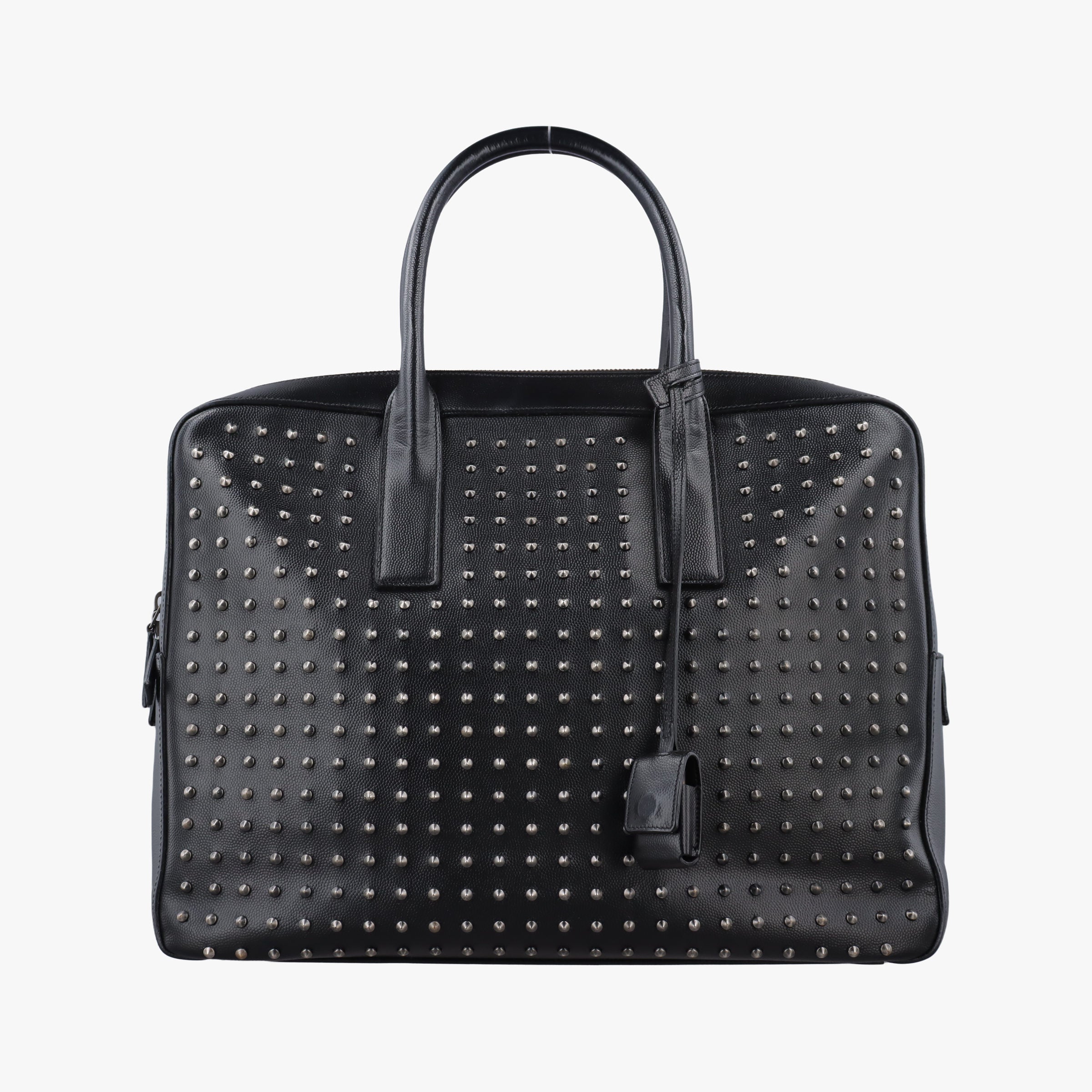 Pre-owned Yves Saint Laurent Briefcase Black Leather 346100 handbag | stylenewstar