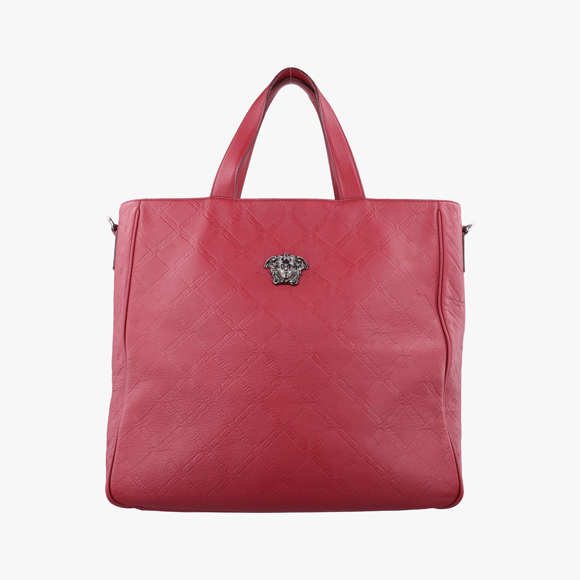 Secondhand VERSACE Medusa Red Leather  handbag | stylenewstar
