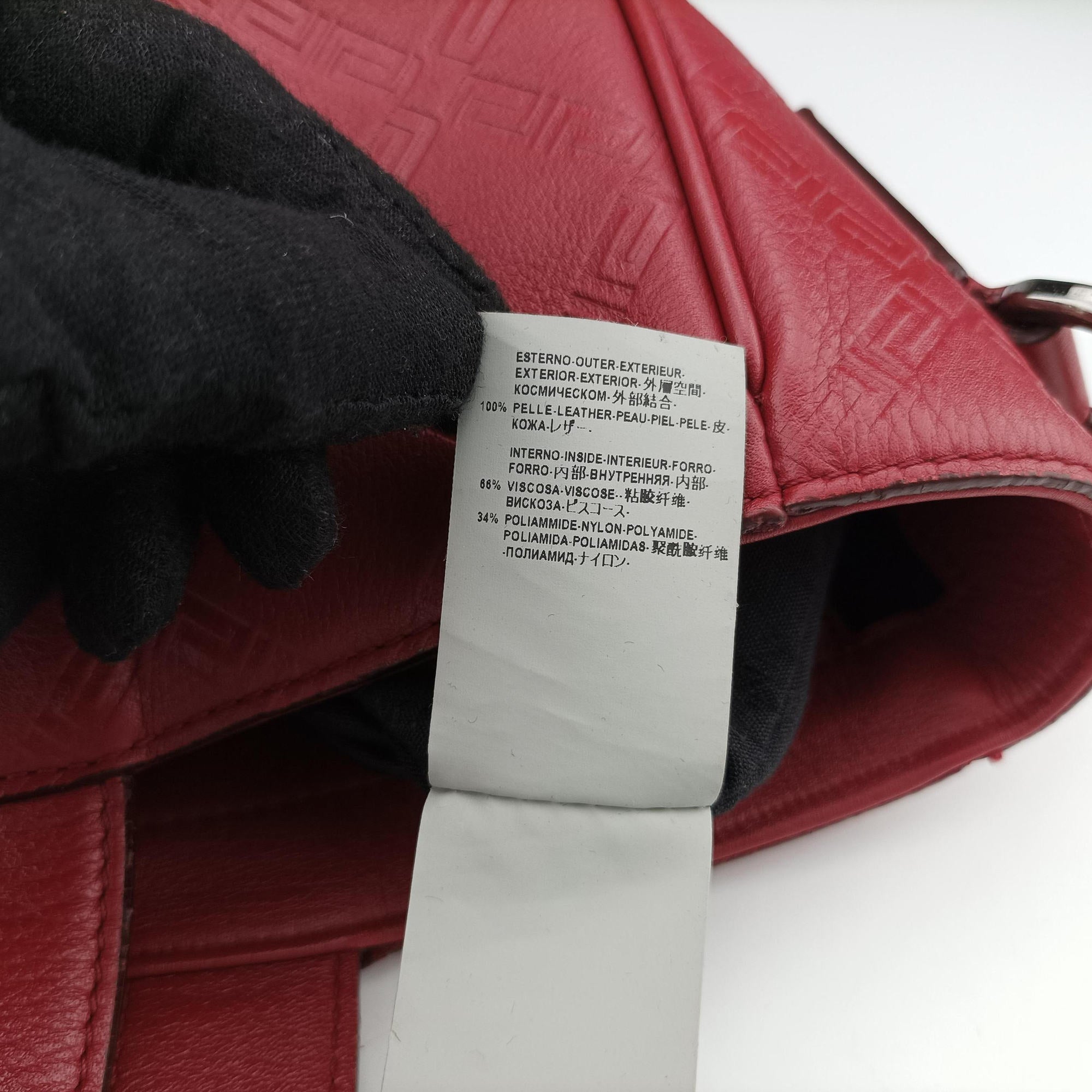 Secondhand VERSACE Medusa Red Leather  handbag | stylenewstar