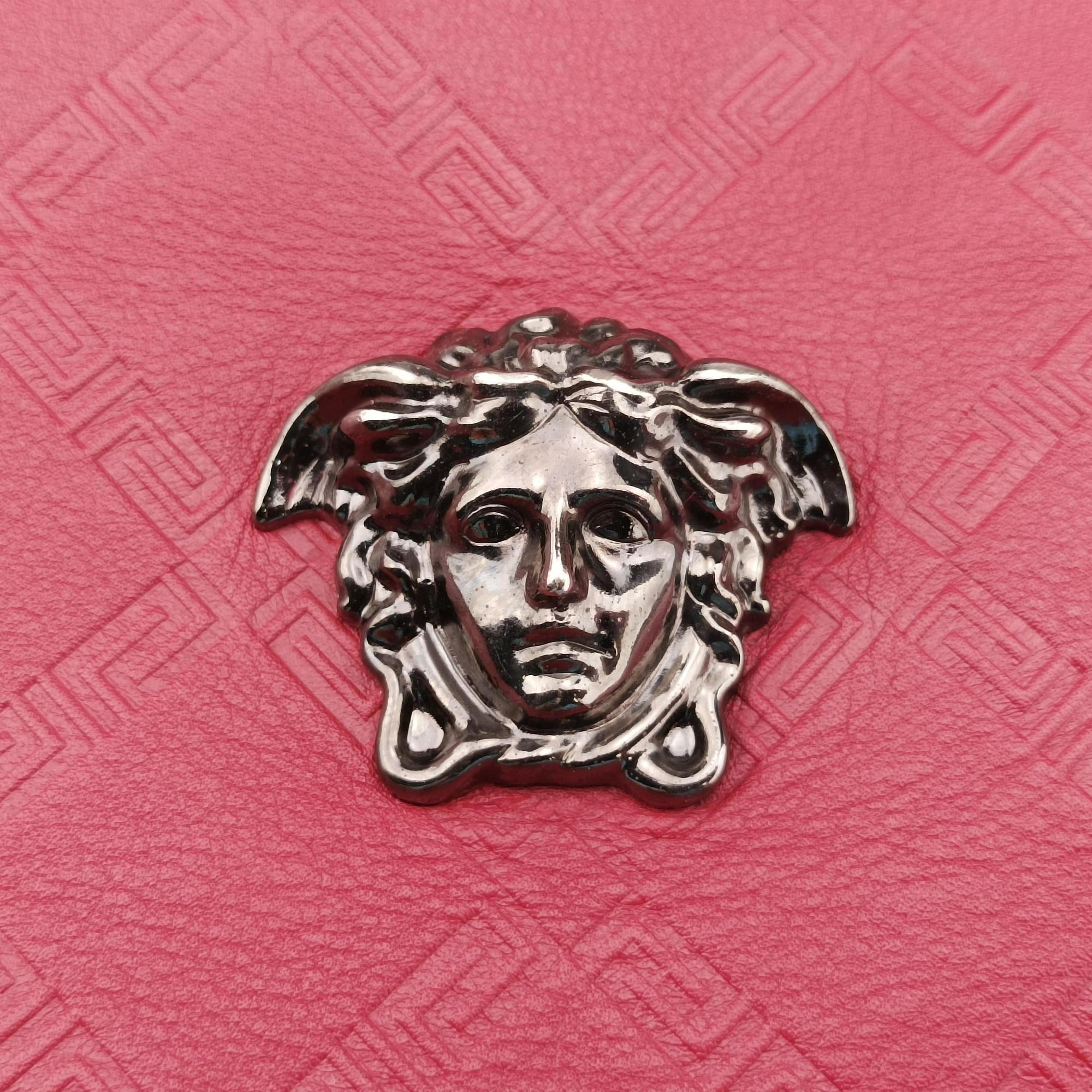 Secondhand VERSACE Medusa Red Leather  handbag | stylenewstar