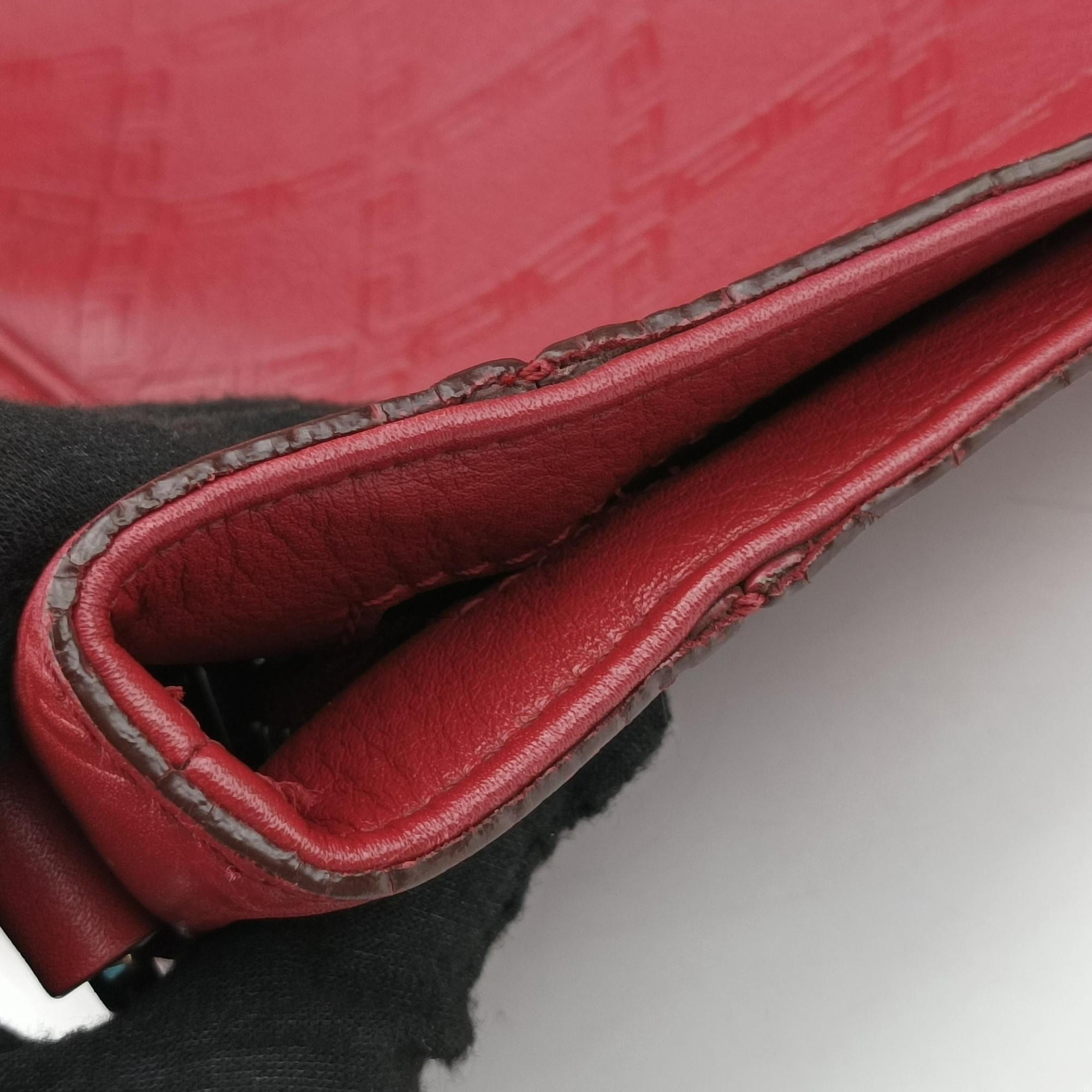 Secondhand VERSACE Medusa Red Leather  handbag | stylenewstar