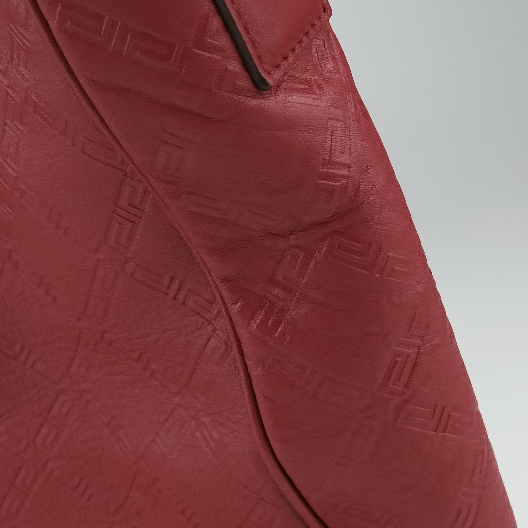 Secondhand VERSACE Medusa Red Leather  handbag | stylenewstar