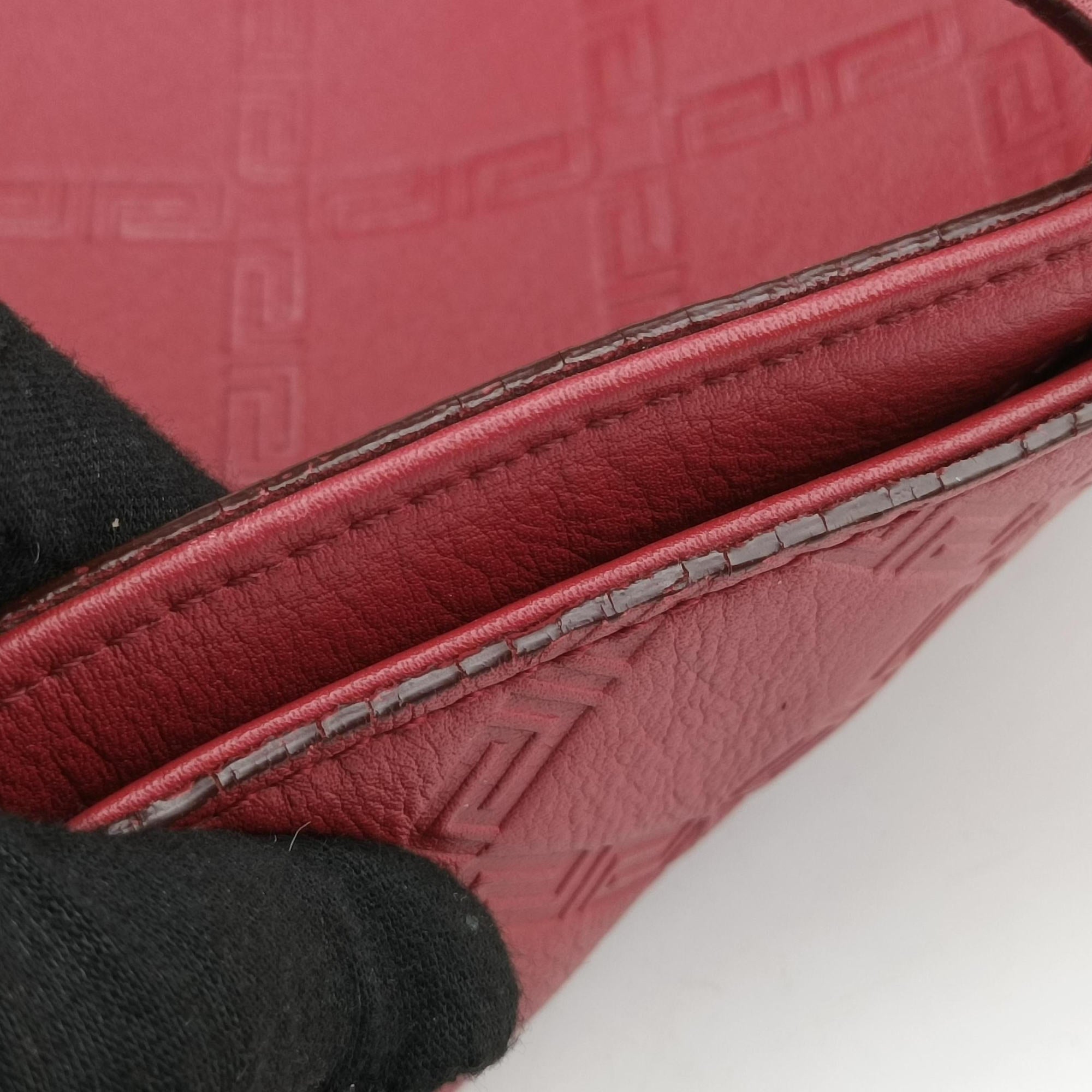 Secondhand VERSACE Medusa Red Leather  handbag | stylenewstar