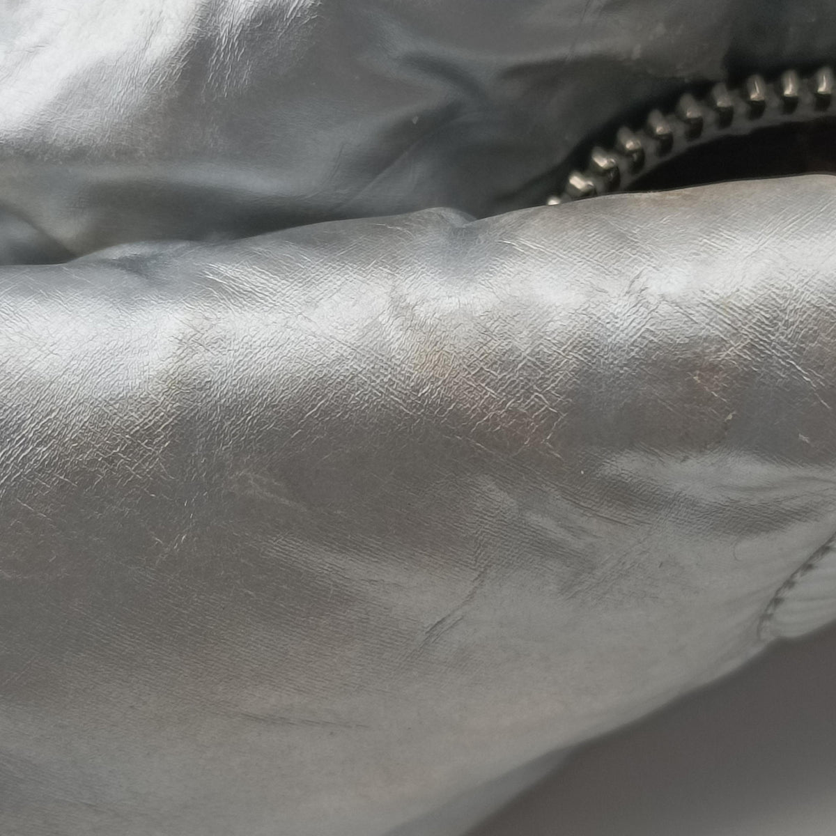 Secondhand Louis Vuitton Maxi Multi Pochette Accessoires Silver Recycled metallic nylon M21057 shoulderbag | stylenewstar