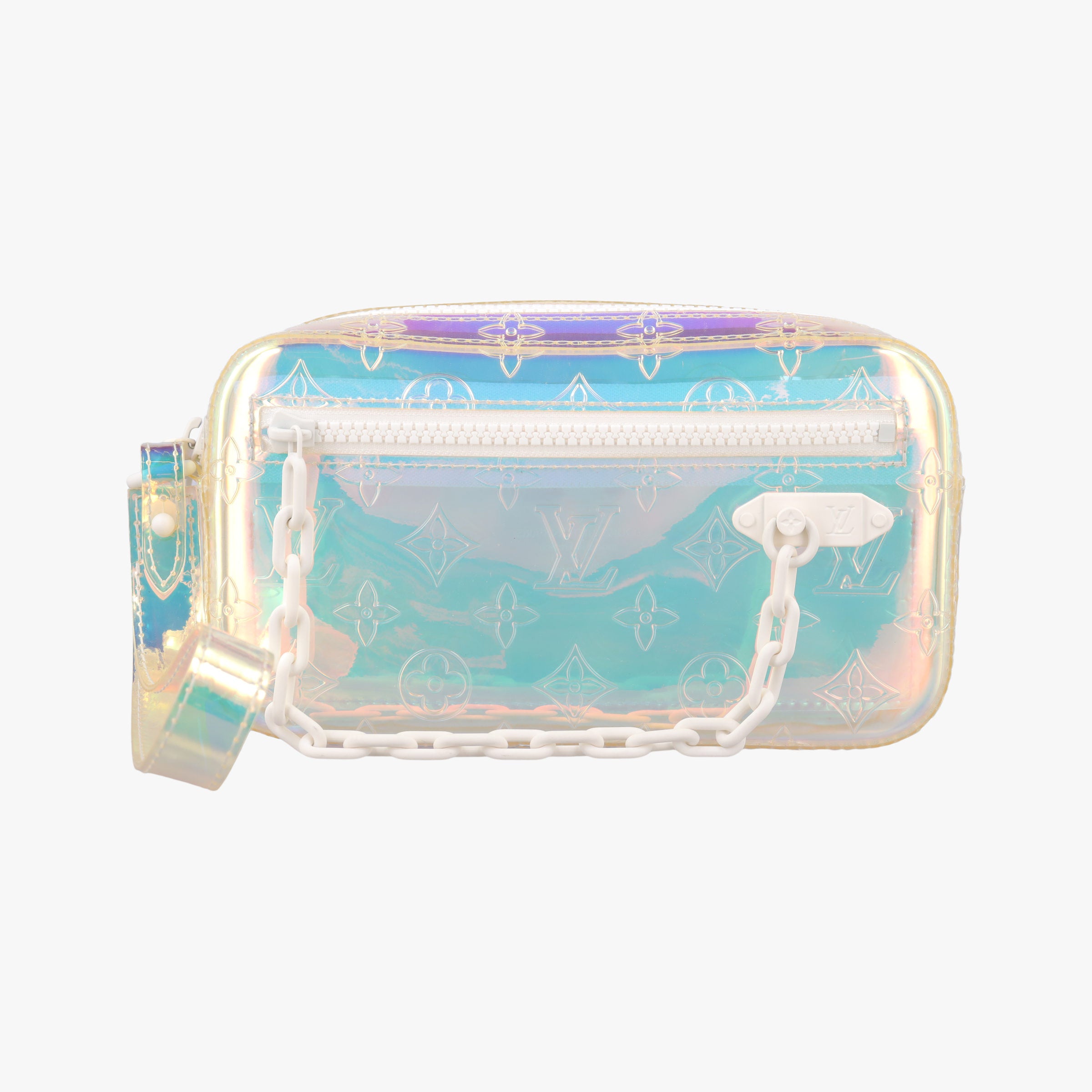 Secondhand Louis Vuitton Pochette Volga prism pvc vinyl M55261 clutchbag | stylenewstar
