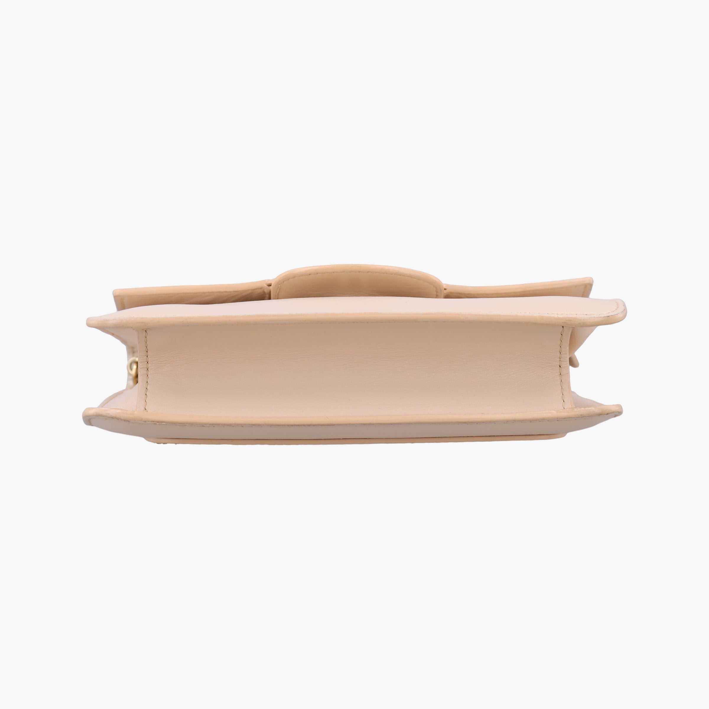 Pre-owned VERSACE La Medusa Beige Leather  shoulderbag | stylenewstar