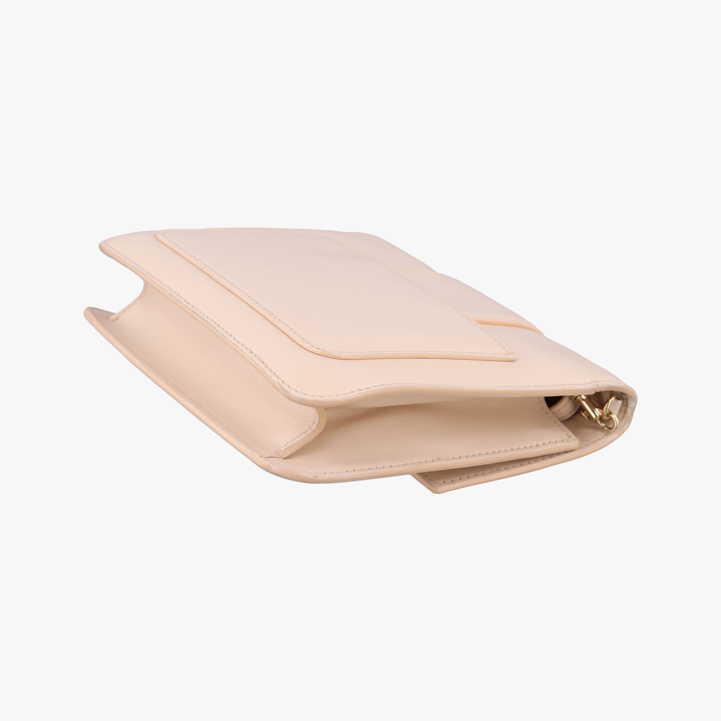 Pre-owned VERSACE La Medusa Beige Leather  shoulderbag | stylenewstar