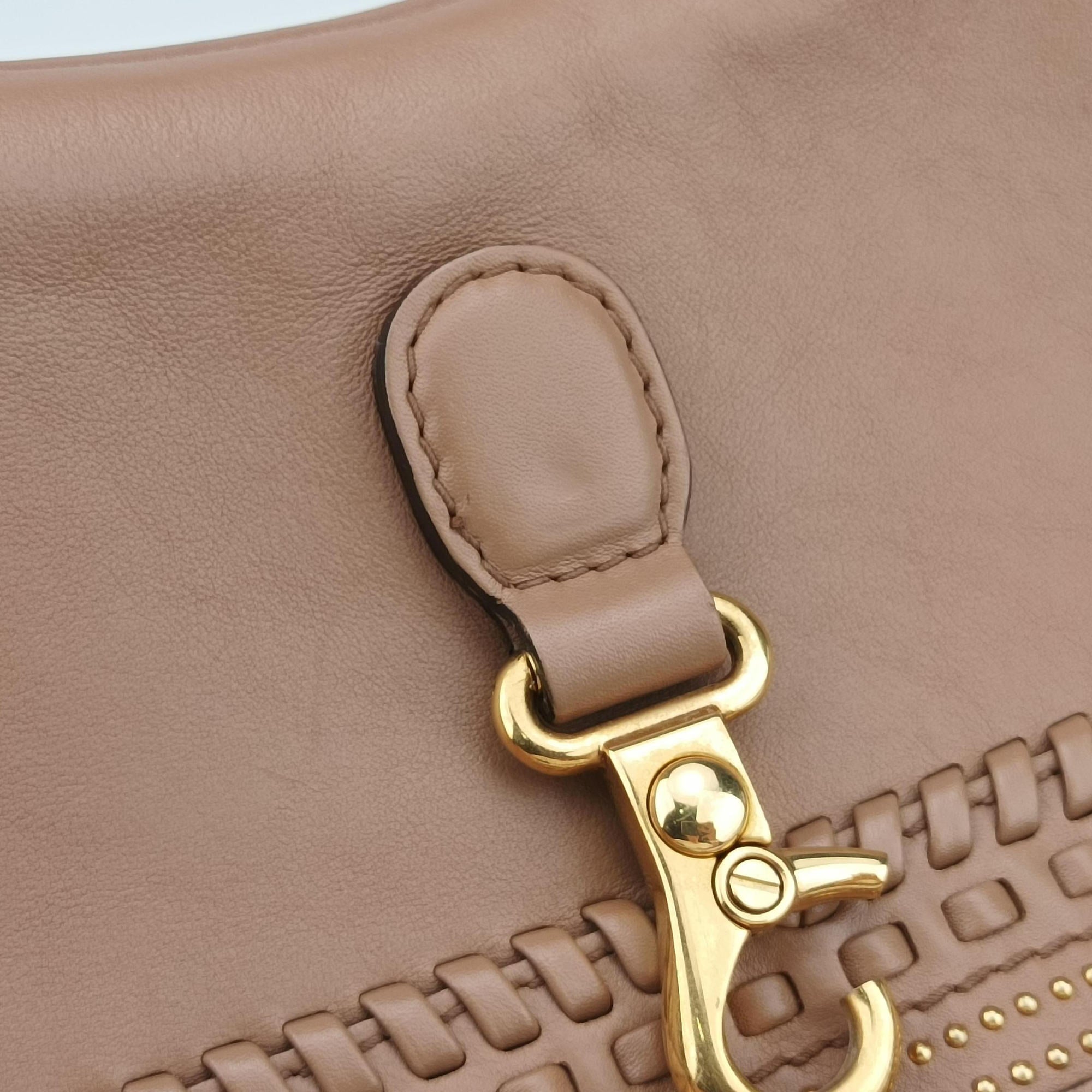 Pre-owned Gucci Tassel Handmade Medium Flap Camel Leather 263954 shoulderbag | stylenewstar