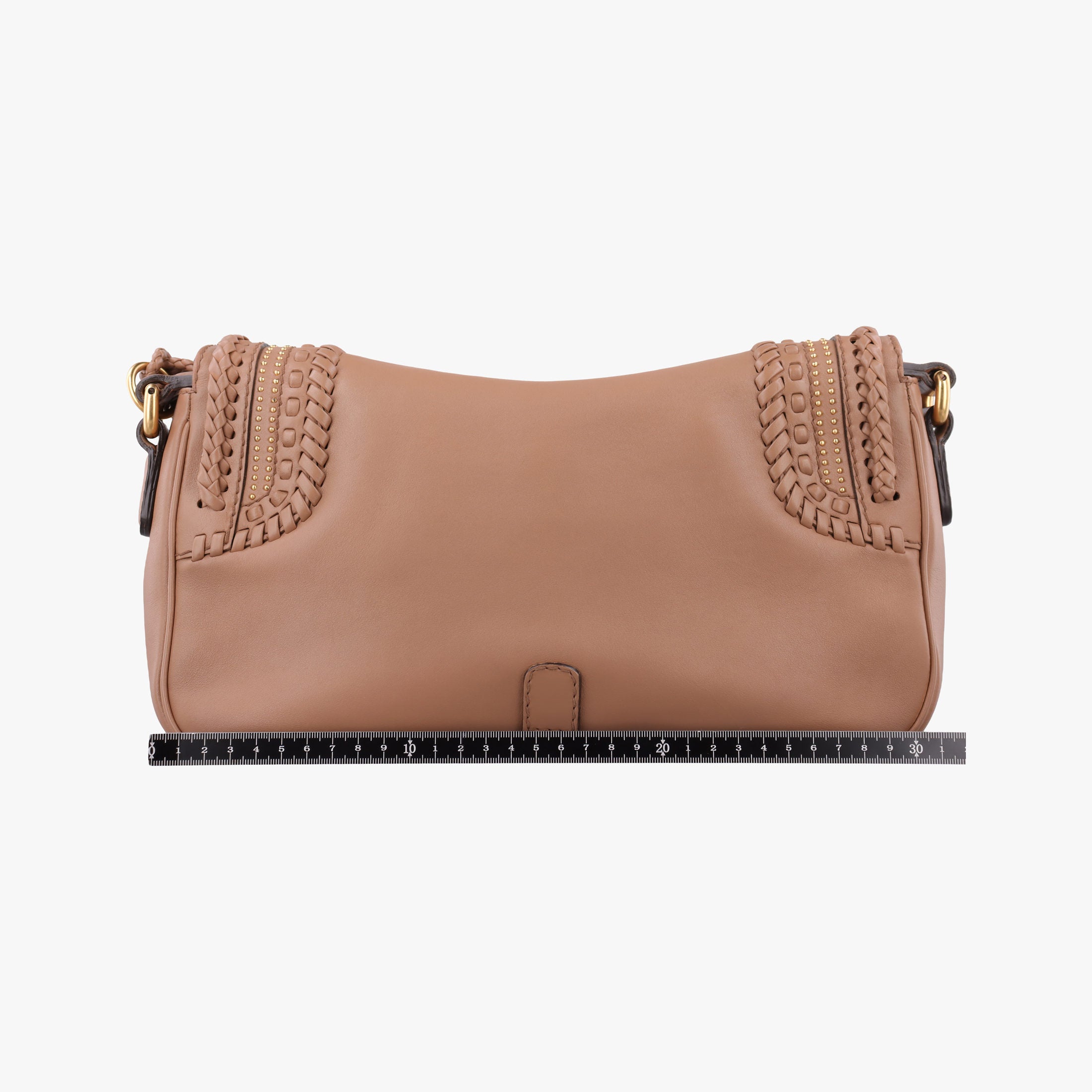 Pre-owned Gucci Tassel Handmade Medium Flap Camel Leather 263954 shoulderbag | stylenewstar
