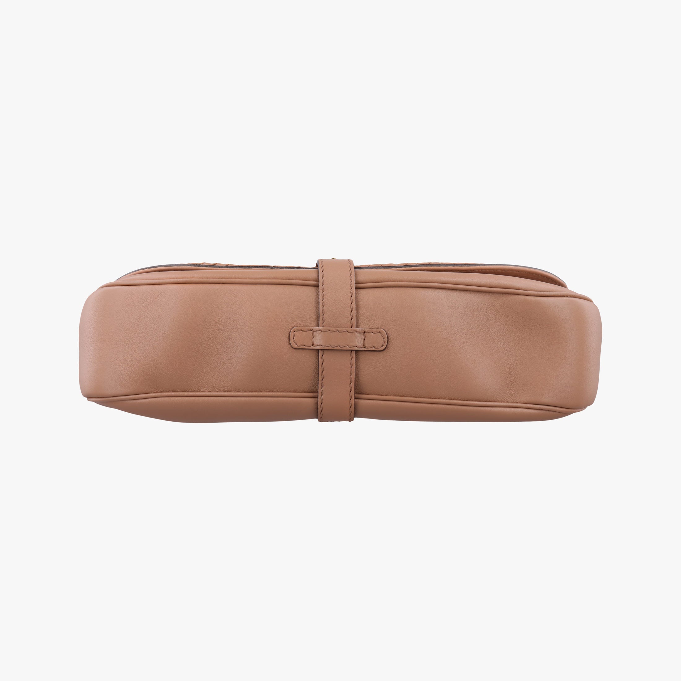 Pre-owned Gucci Tassel Handmade Medium Flap Camel Leather 263954 shoulderbag | stylenewstar