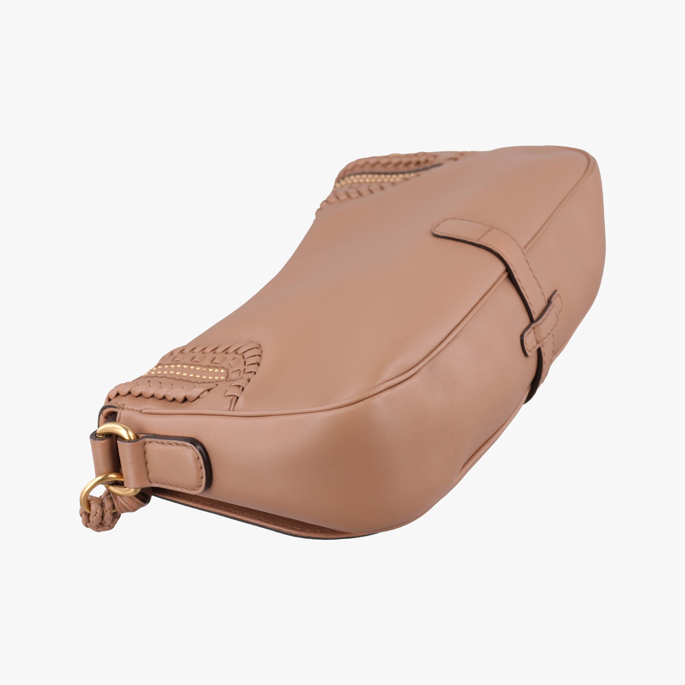 Pre-owned Gucci Tassel Handmade Medium Flap Camel Leather 263954 shoulderbag | stylenewstar