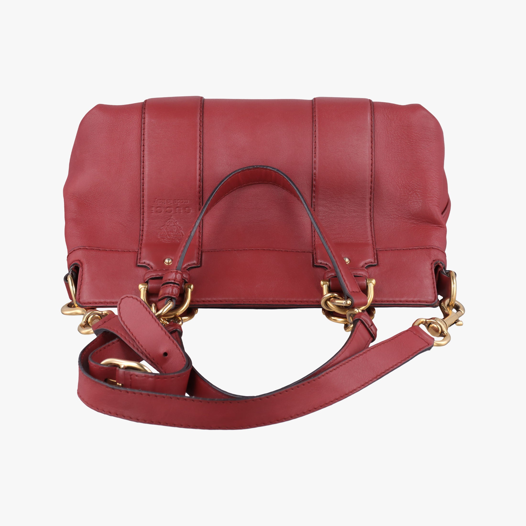 Secondhand Gucci Guccissima Tender Red Leather 269925 shoulderbag | stylenewstar