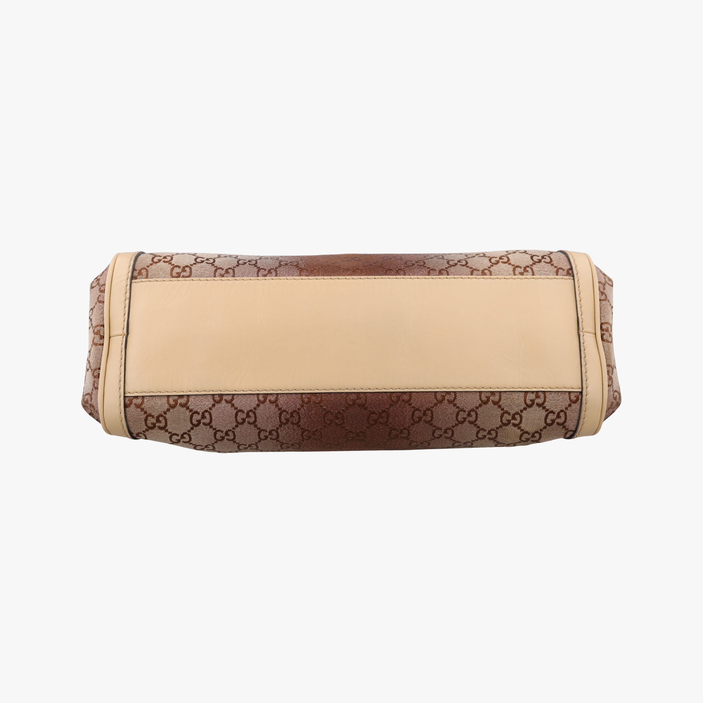 Pre-owned Gucci Guccissima Beige x Brown canvas×Leather 282298 handbag | stylenewstar