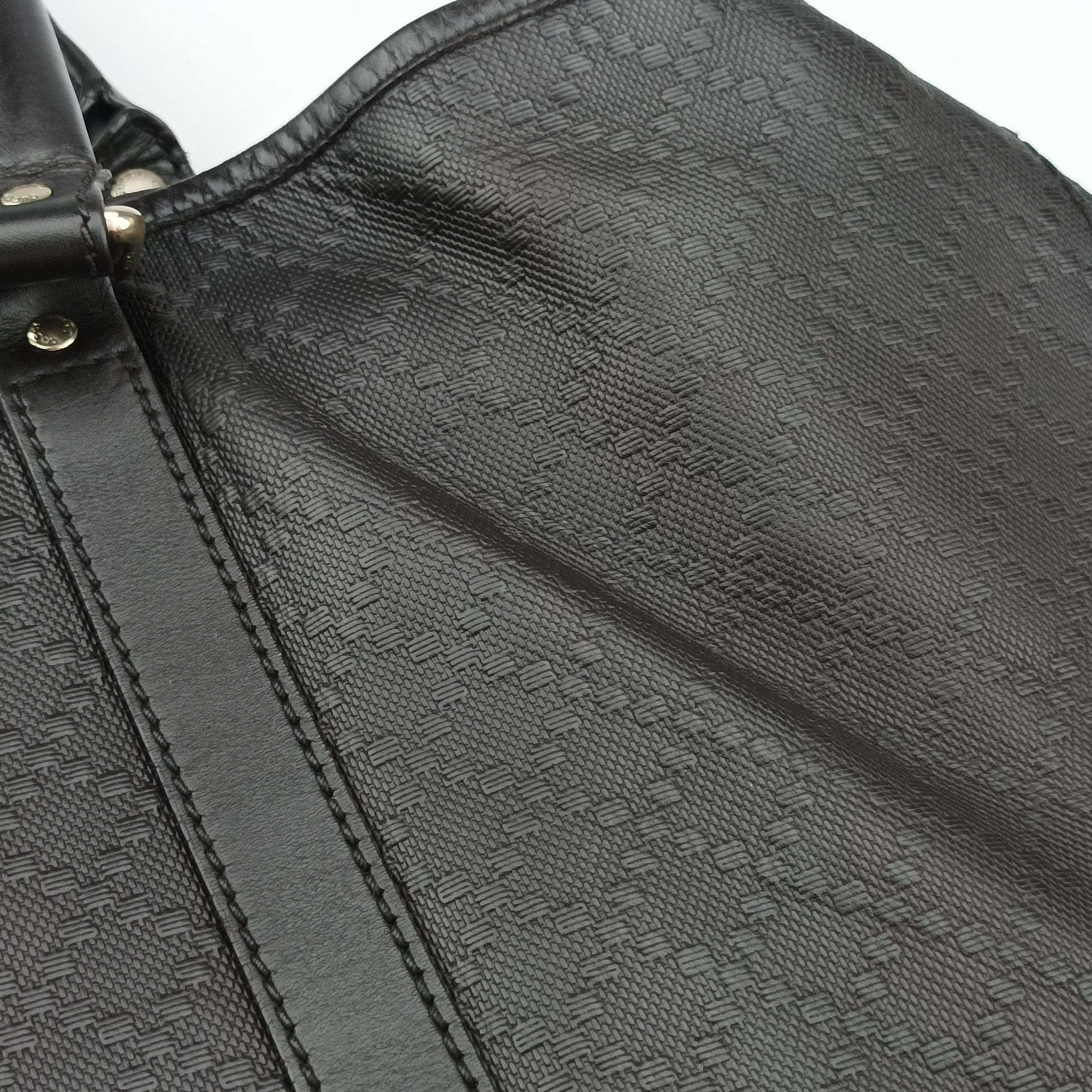 Pre-owned Gucci Diamante tote Dark Brown leather 223668 handbag | stylenewstar