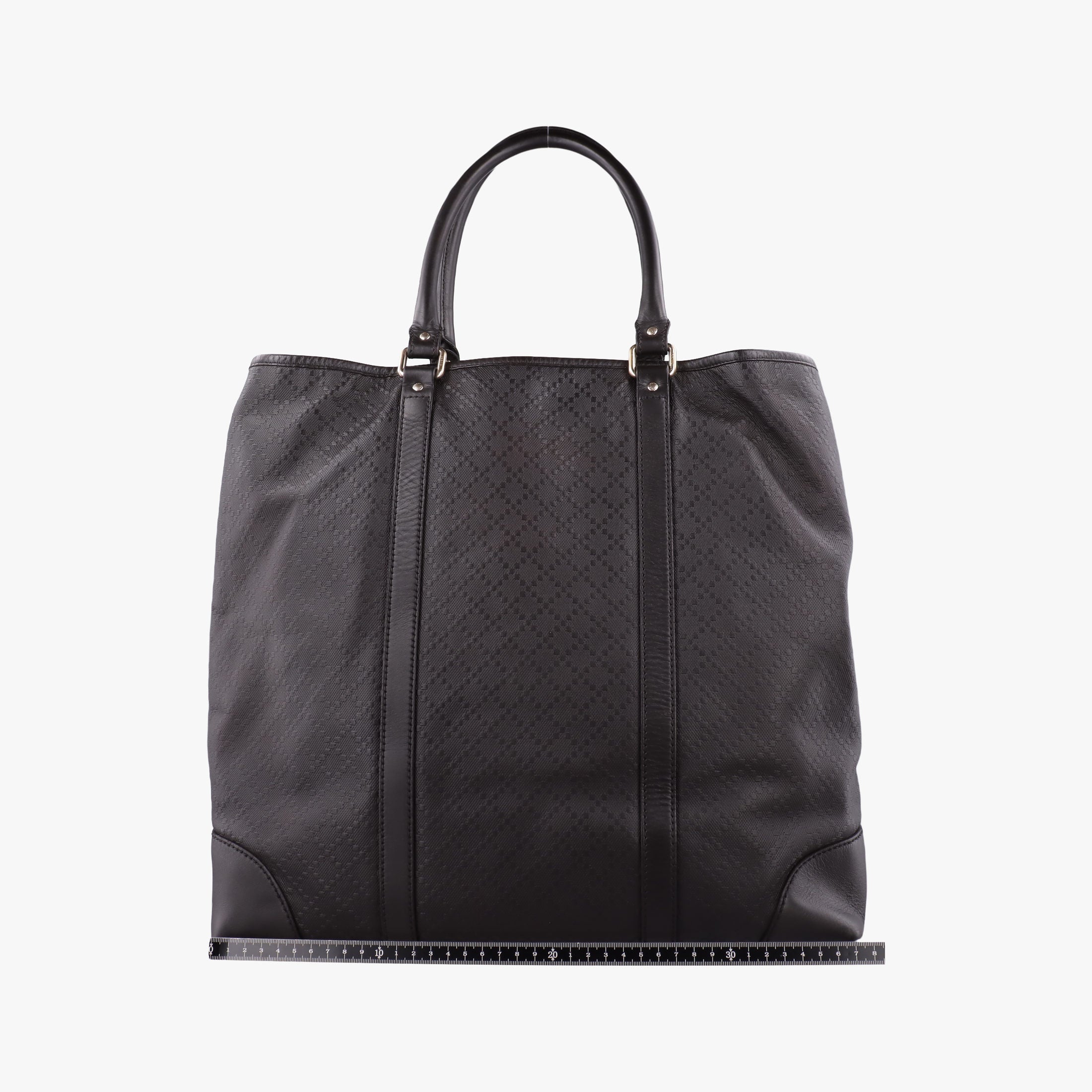 Pre-owned Gucci Diamante tote Dark Brown leather 223668 handbag | stylenewstar