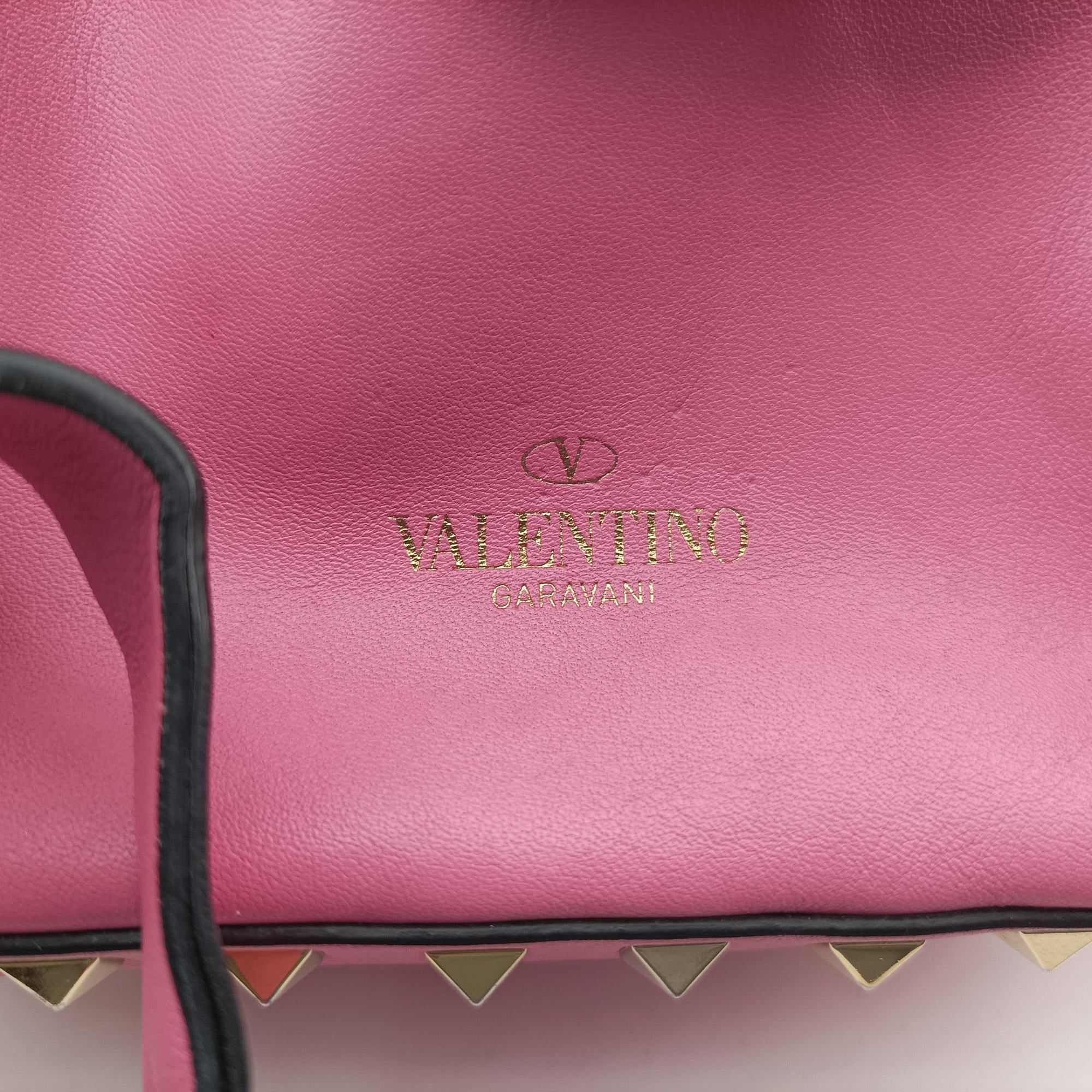 Secondhand Valentino Rockstud Pink Leather  backpack/rucksack | stylenewstar