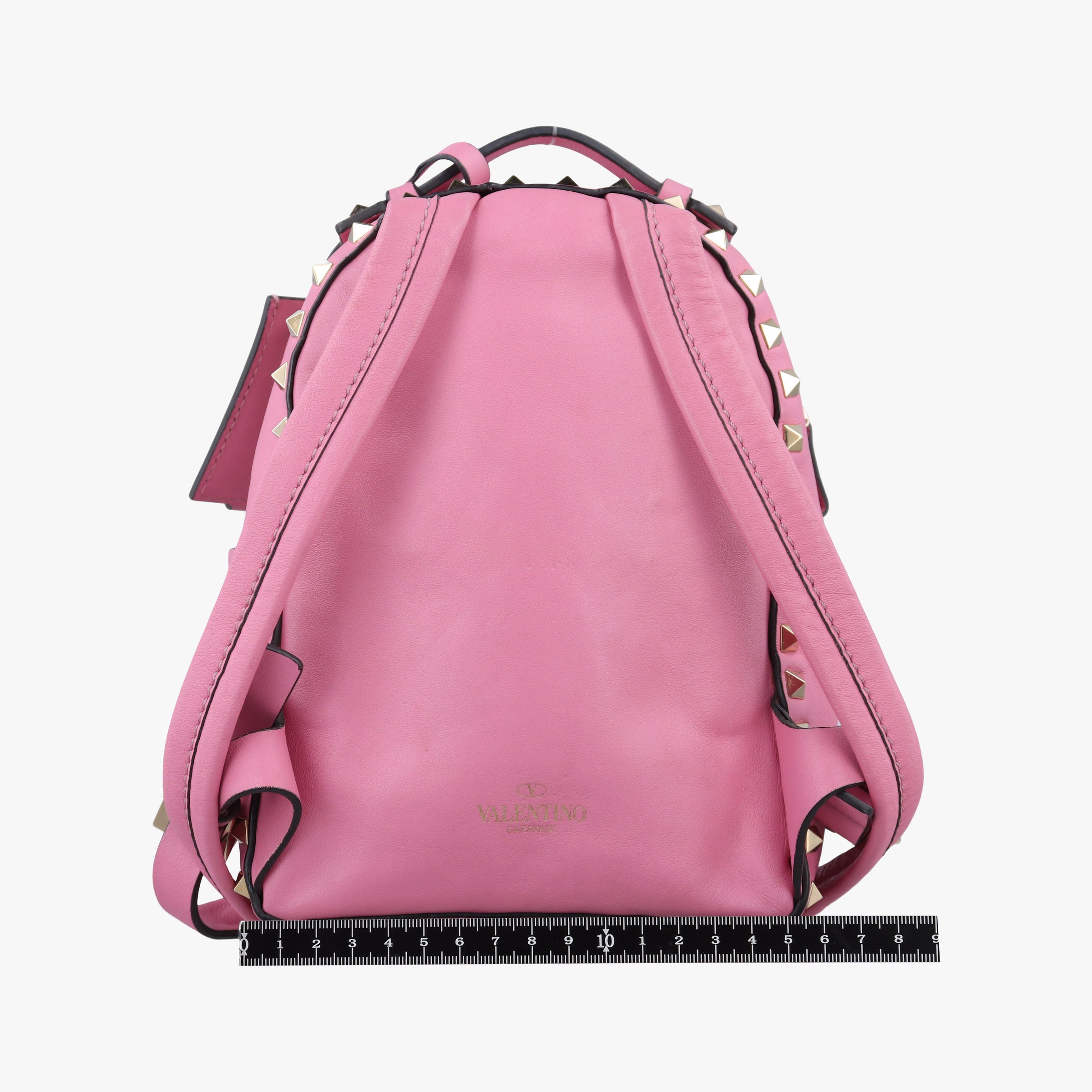 Secondhand Valentino Rockstud Pink Leather  backpack/rucksack | stylenewstar